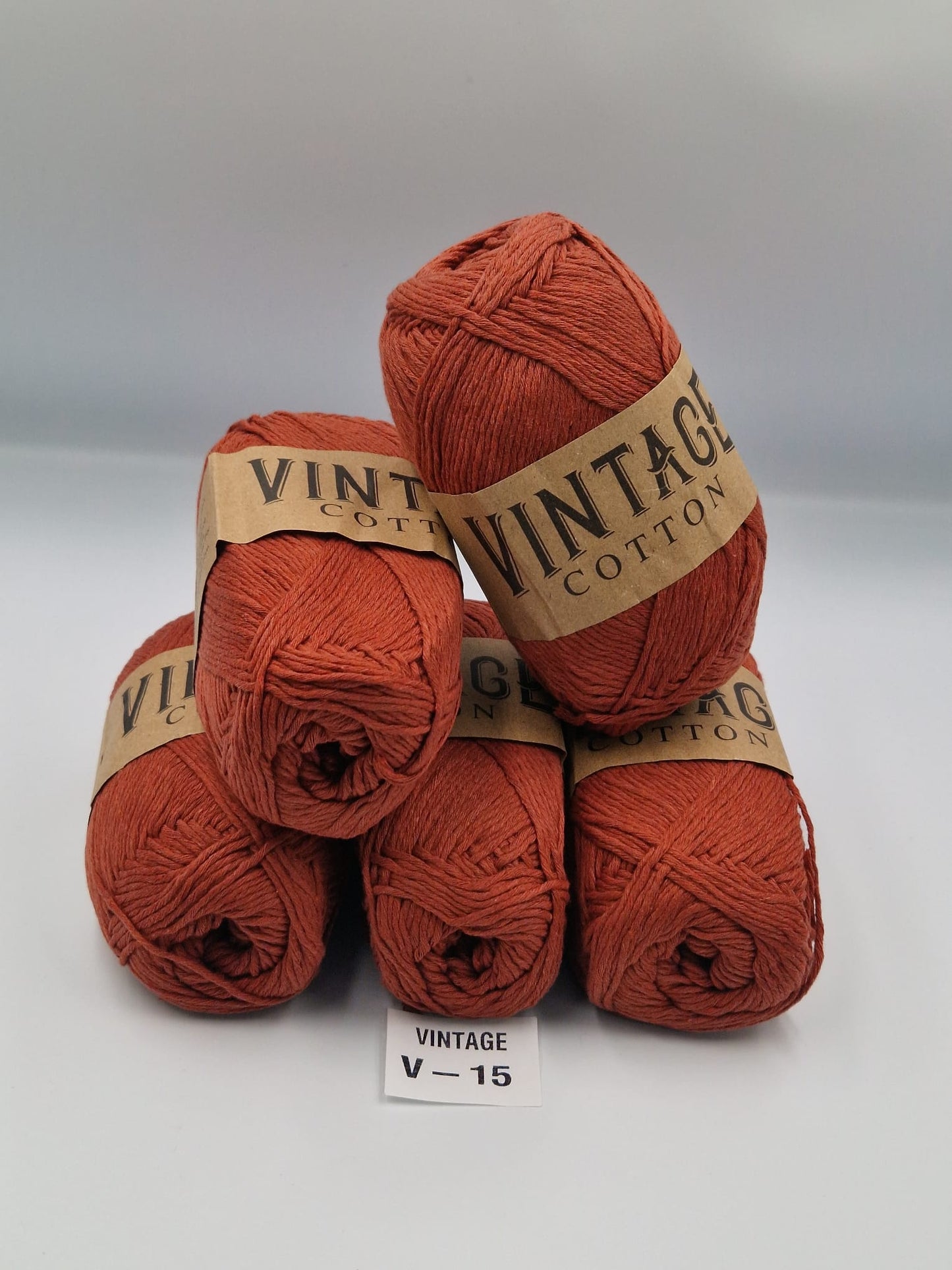 Knitco Vintage Cotton DK 5 x 100g 80%Cotton - 20% Mix fiber Knitting Crochet Yarn