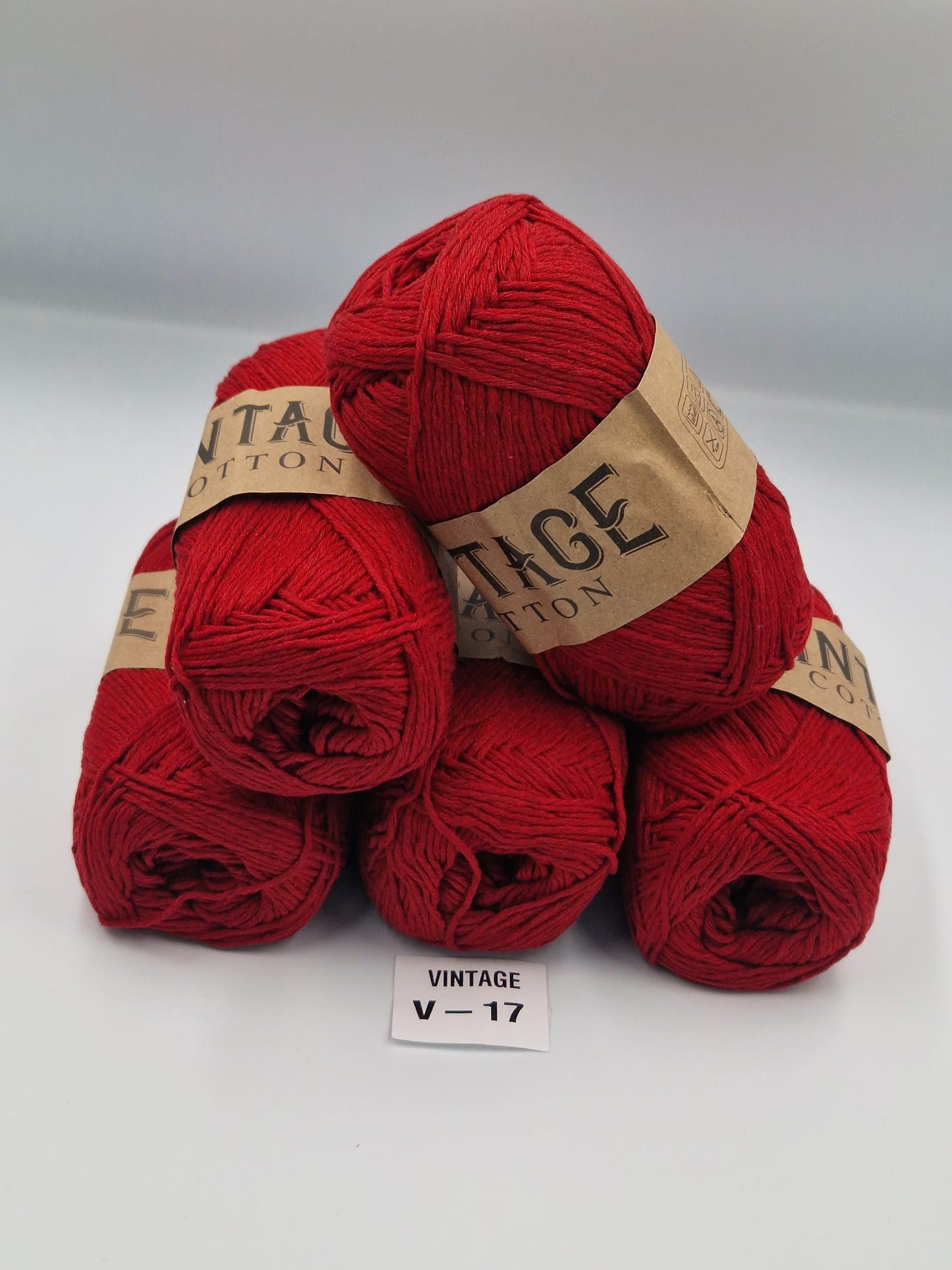 Knitco Vintage Cotton DK 5 x 100g 80%Cotton - 20% Mix fiber Knitting Crochet Yarn