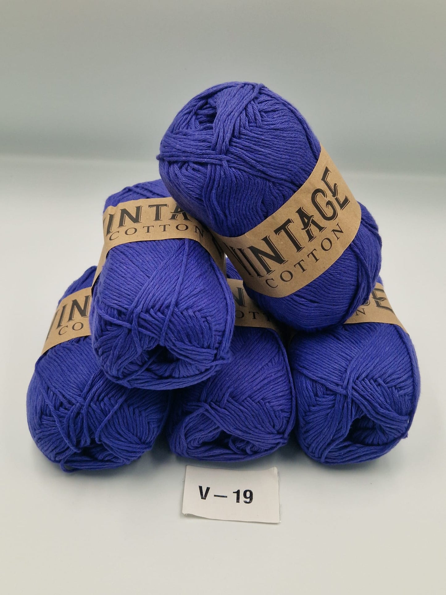 Knitco Vintage Cotton DK 5 x 100g 80%Cotton - 20% Mix fiber Knitting Crochet Yarn