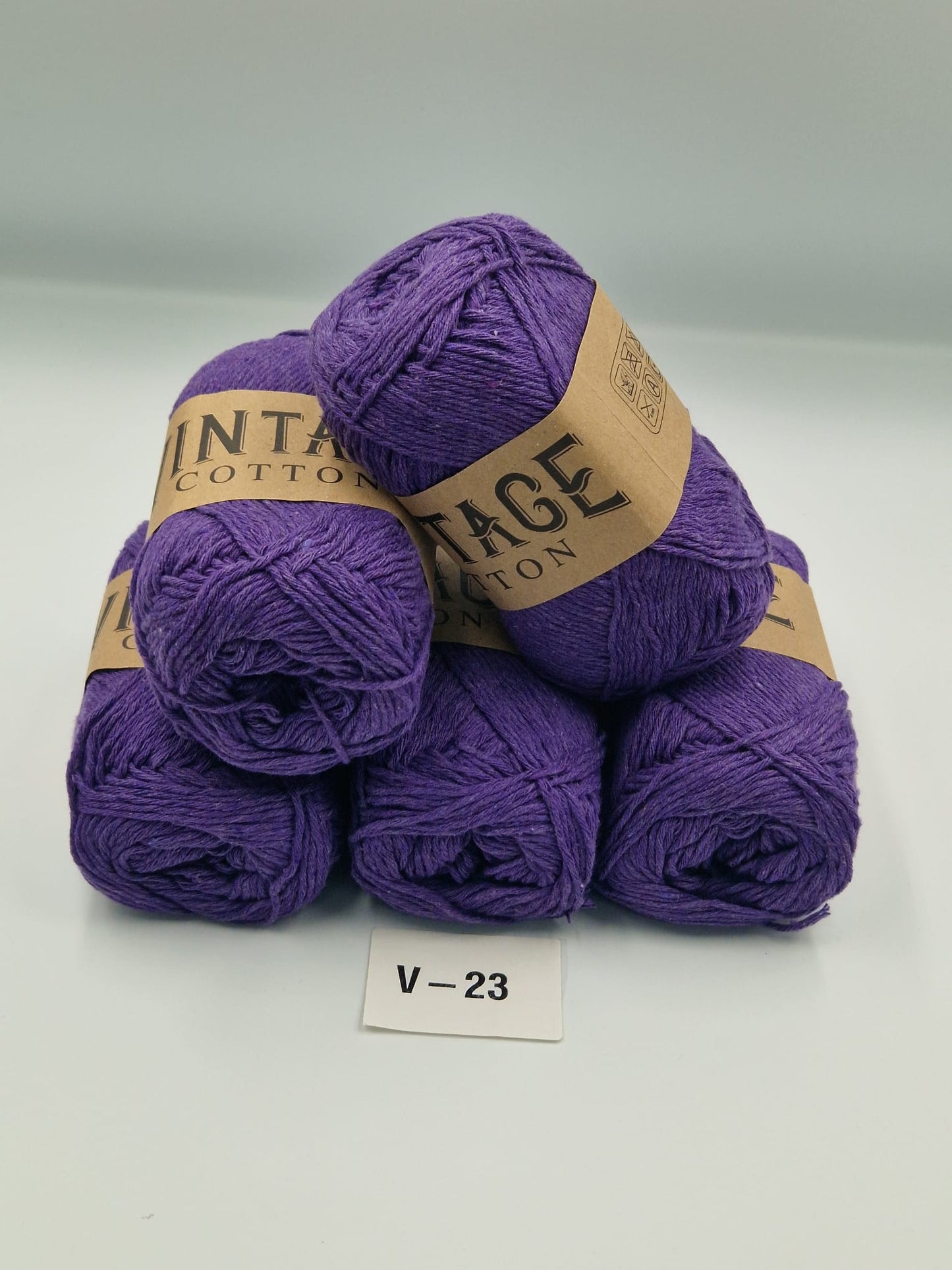 Knitco Vintage Cotton DK 5 x 100g 80%Cotton - 20% Mix fiber Knitting Crochet Yarn