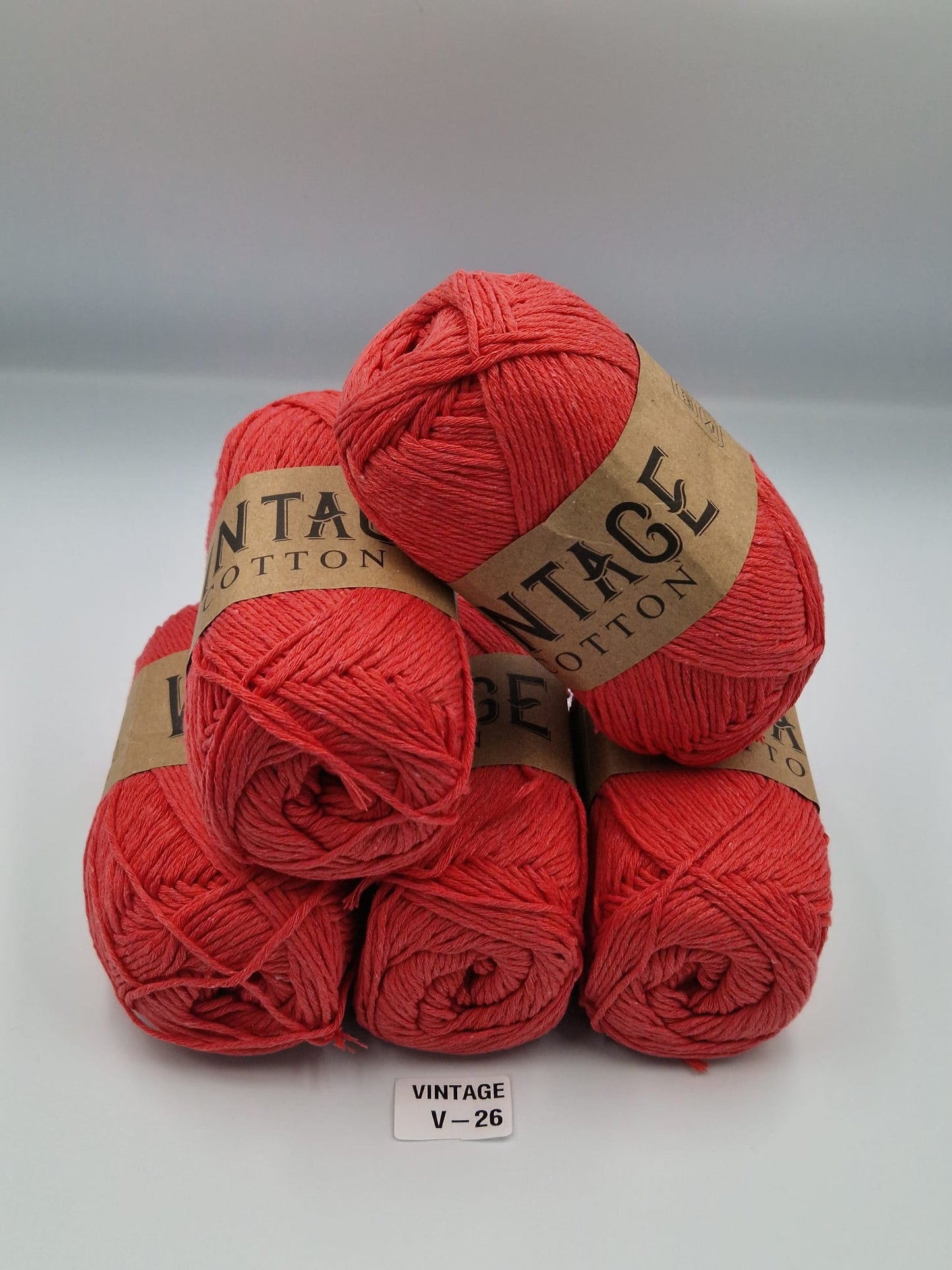 Knitco Vintage Cotton DK 5 x 100g 80%Cotton - 20% Mix fiber Knitting Crochet Yarn