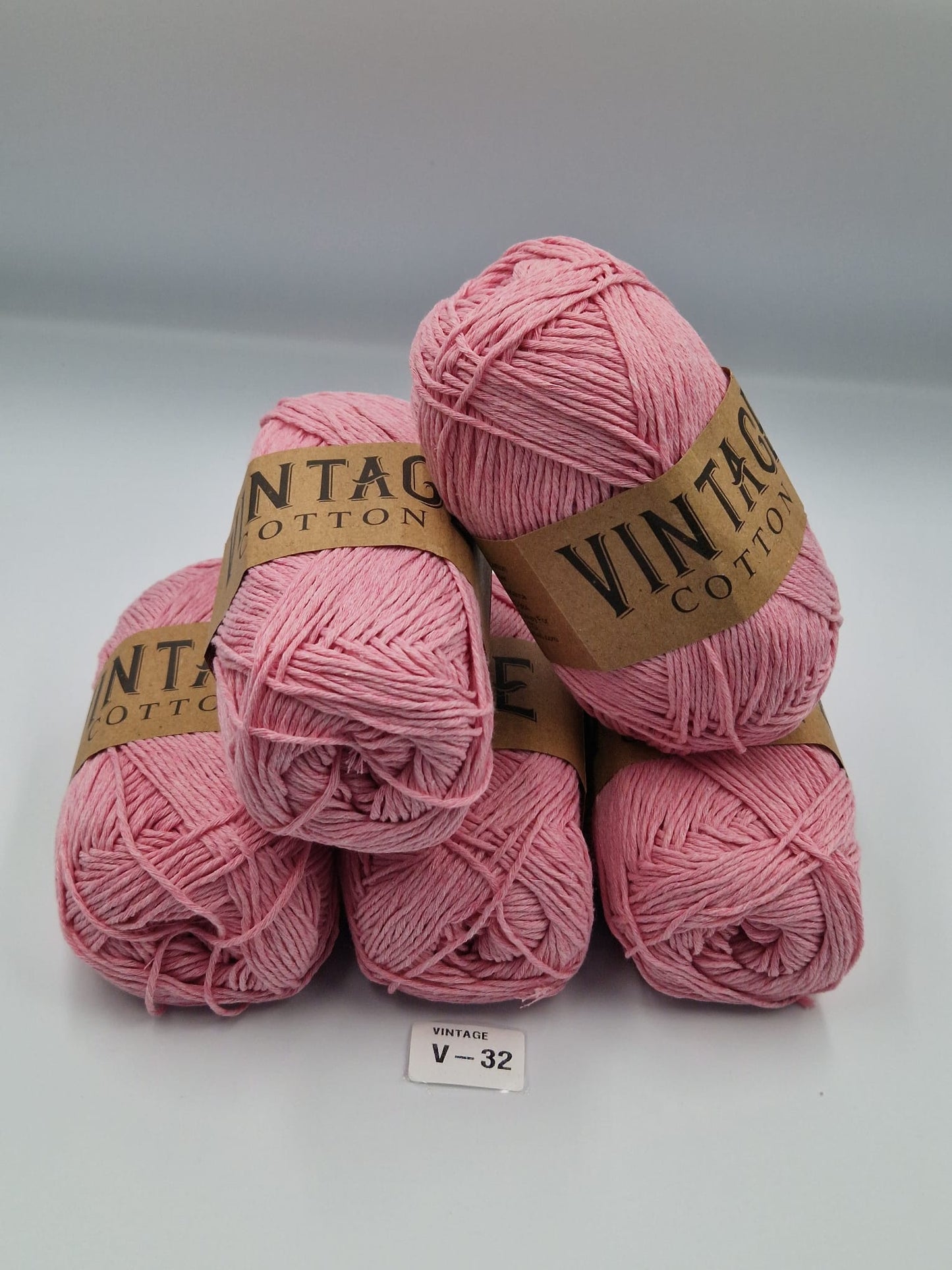 Knitco Vintage Cotton DK 5 x 100g 80%Cotton - 20% Mix fiber Knitting Crochet Yarn