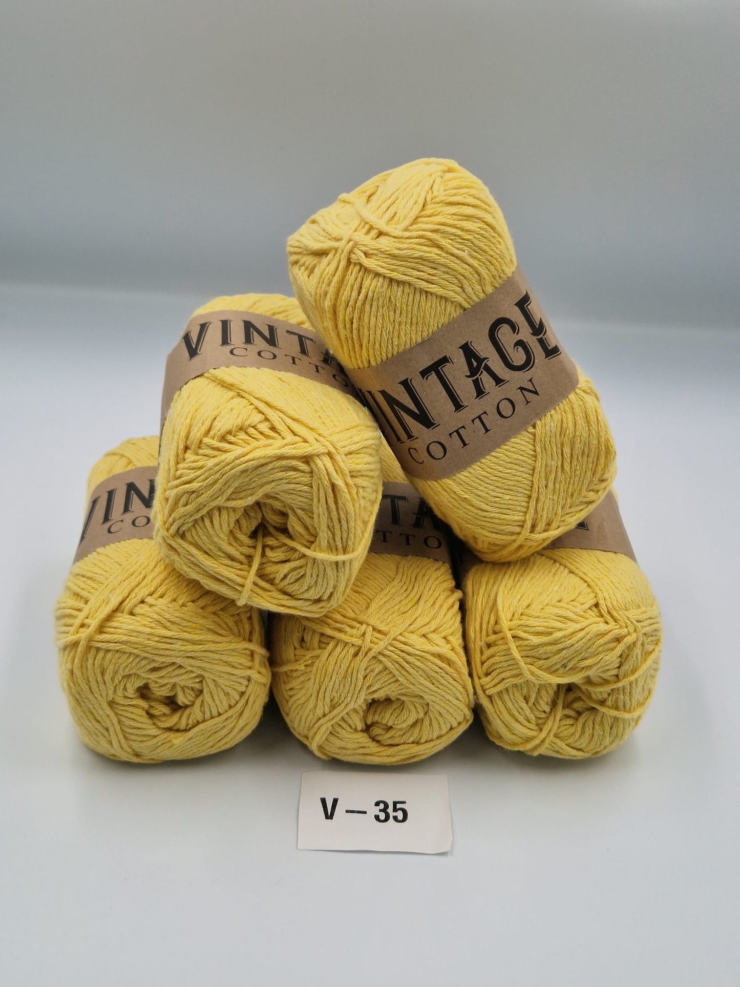 Knitco Vintage Cotton DK 5 x 100g 80%Cotton - 20% Mix fiber Knitting Crochet Yarn