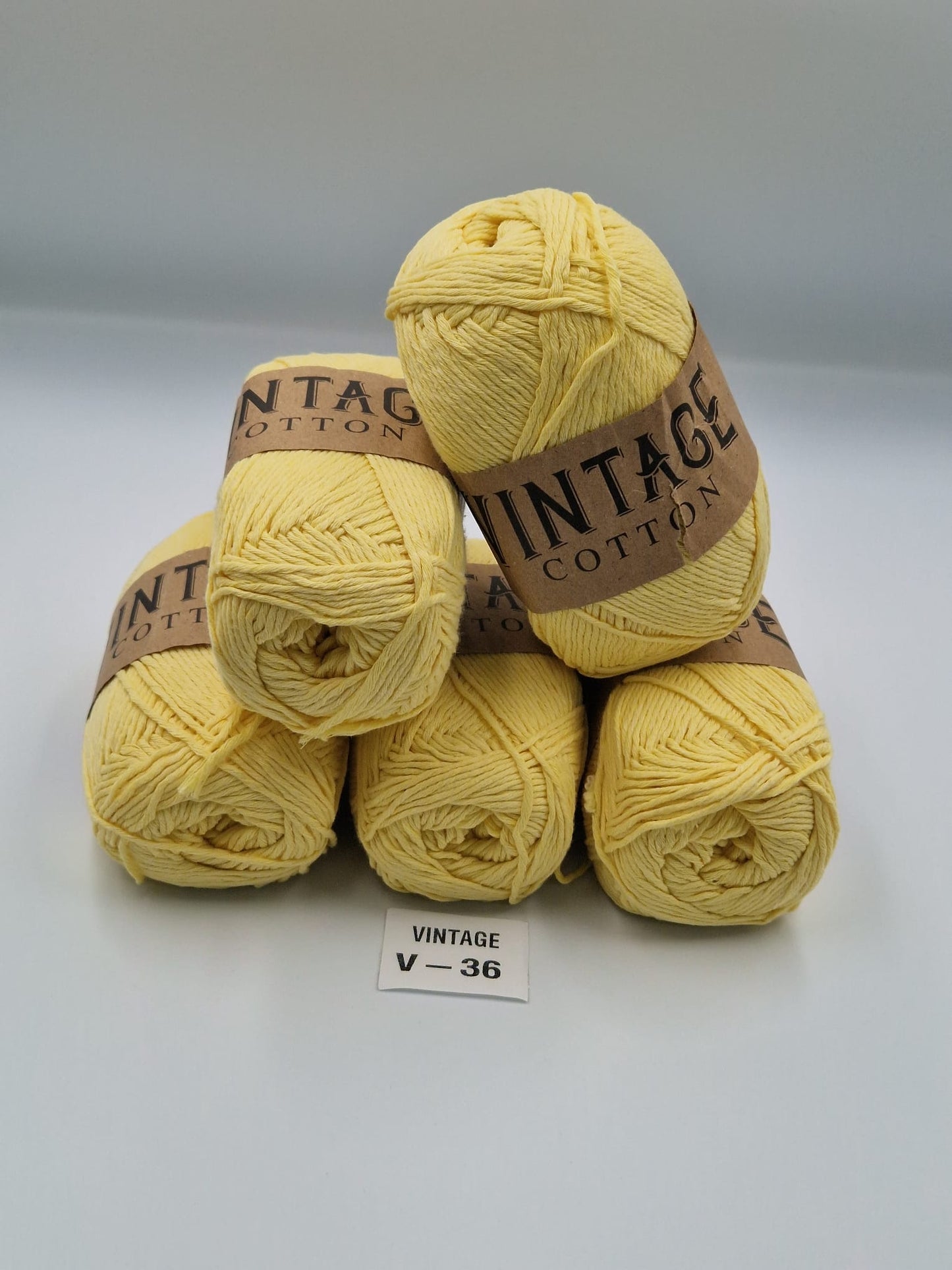 Knitco Vintage Cotton DK 5 x 100g 80%Cotton - 20% Mix fiber Knitting Crochet Yarn