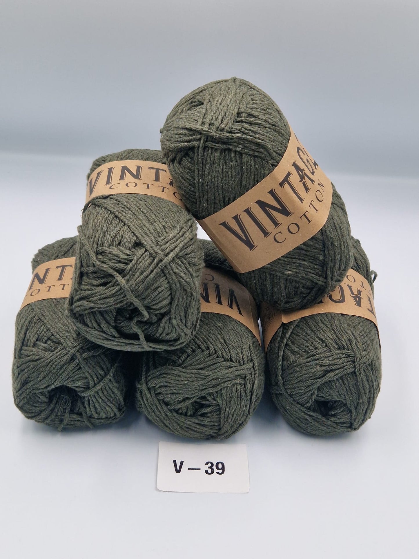 Knitco Vintage Cotton DK 5 x 100g 80%Cotton - 20% Mix fiber Knitting Crochet Yarn