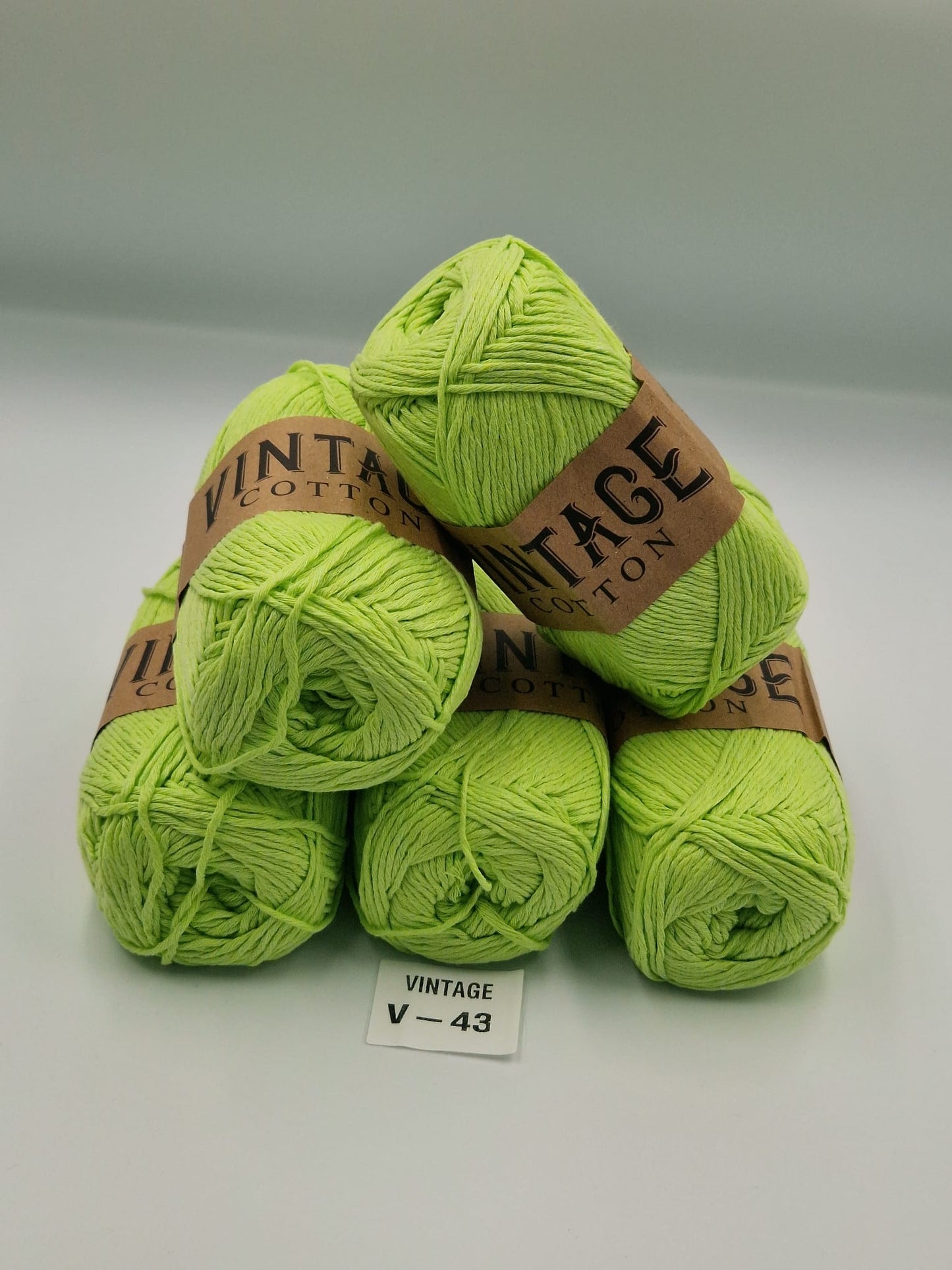 Knitco Vintage Cotton DK 5 x 100g 80%Cotton - 20% Mix fiber Knitting Crochet Yarn