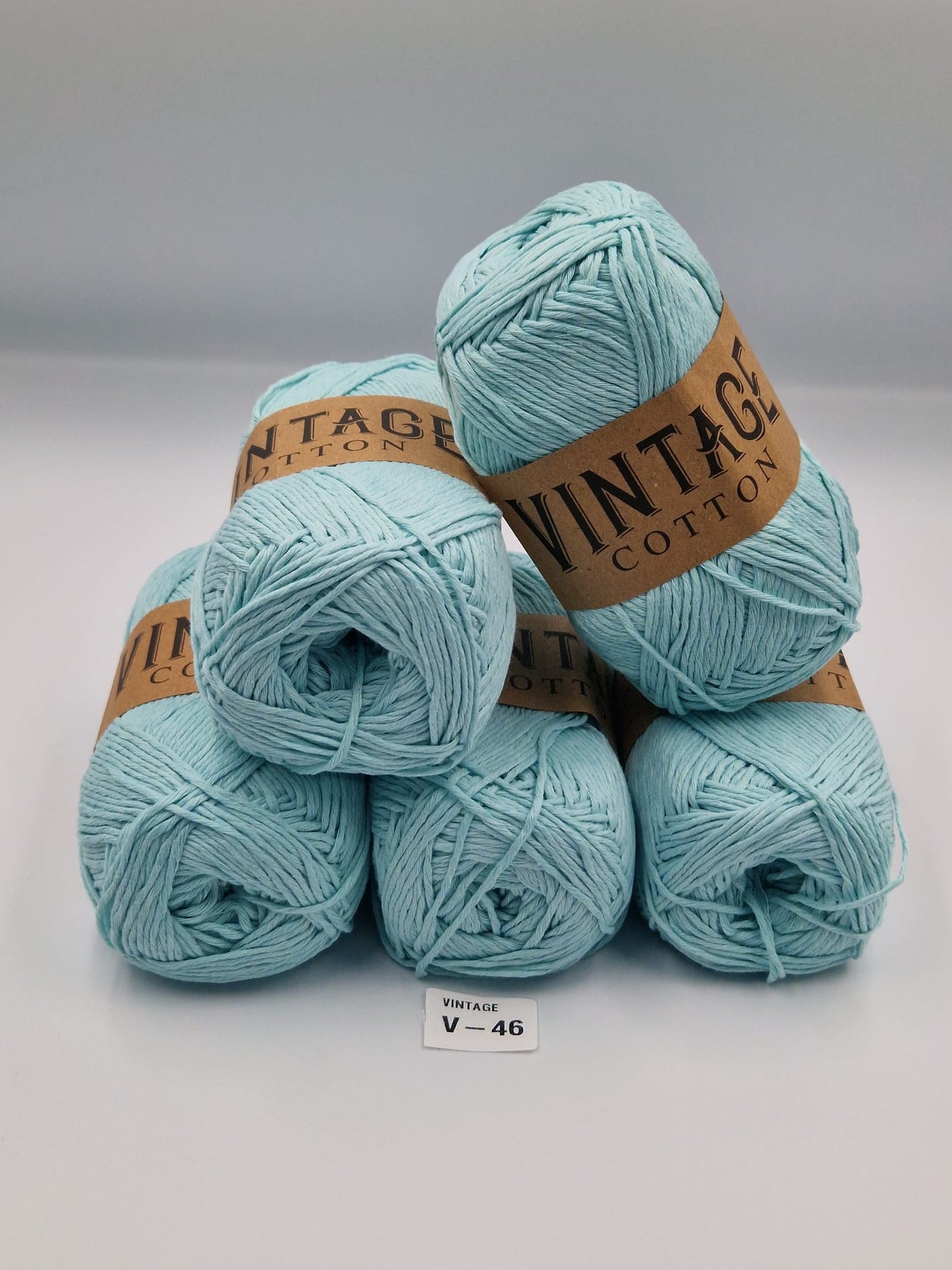 Knitco Vintage Cotton DK 5 x 100g 80%Cotton - 20% Mix fiber Knitting Crochet Yarn