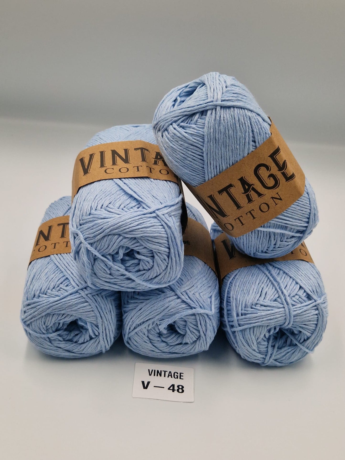 Knitco Vintage Cotton DK 5 x 100g 80%Cotton - 20% Mix fiber Knitting Crochet Yarn