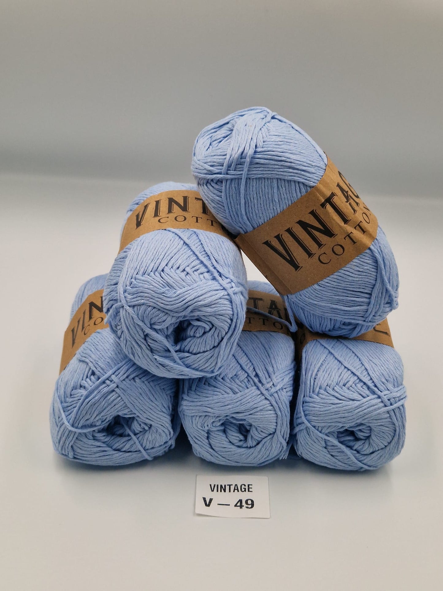 Knitco Vintage Cotton DK 5 x 100g 80%Cotton - 20% Mix fiber Knitting Crochet Yarn