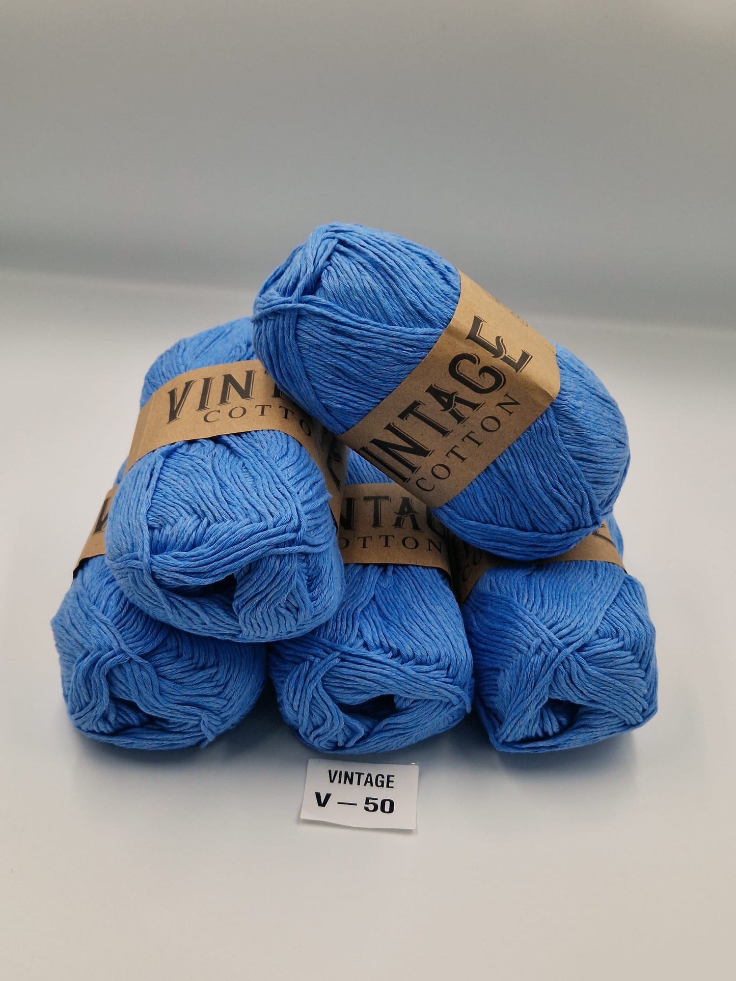 Knitco Vintage Cotton DK 5 x 100g 80%Cotton - 20% Mix fiber Knitting Crochet Yarn
