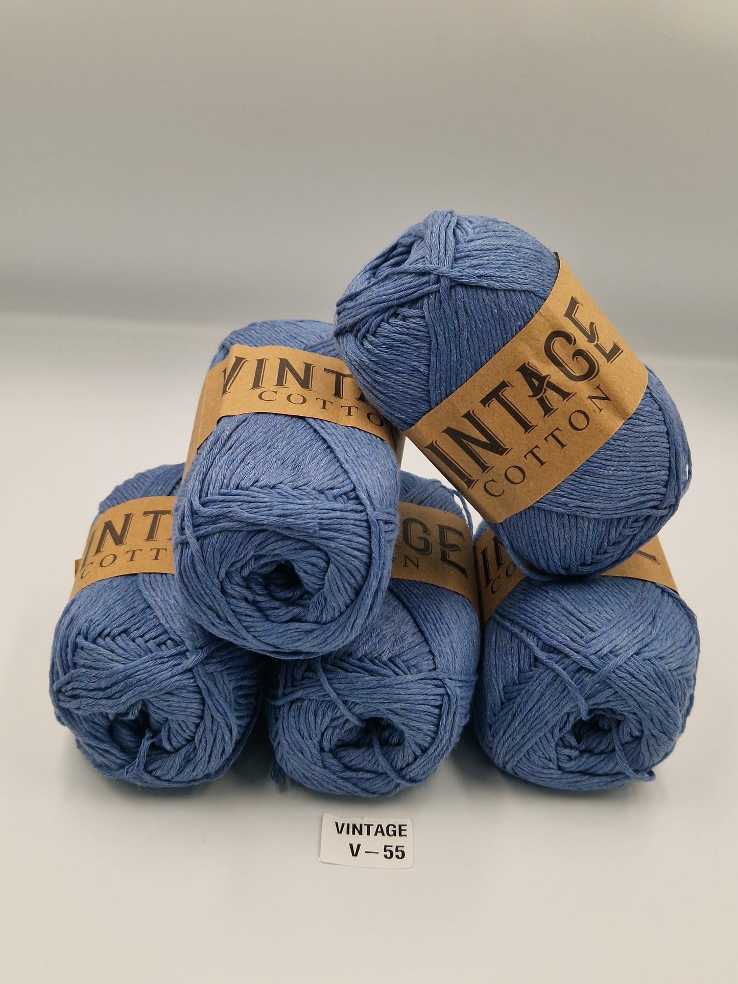 Knitco Vintage Cotton DK 5 x 100g 80%Cotton - 20% Mix fiber Knitting Crochet Yarn