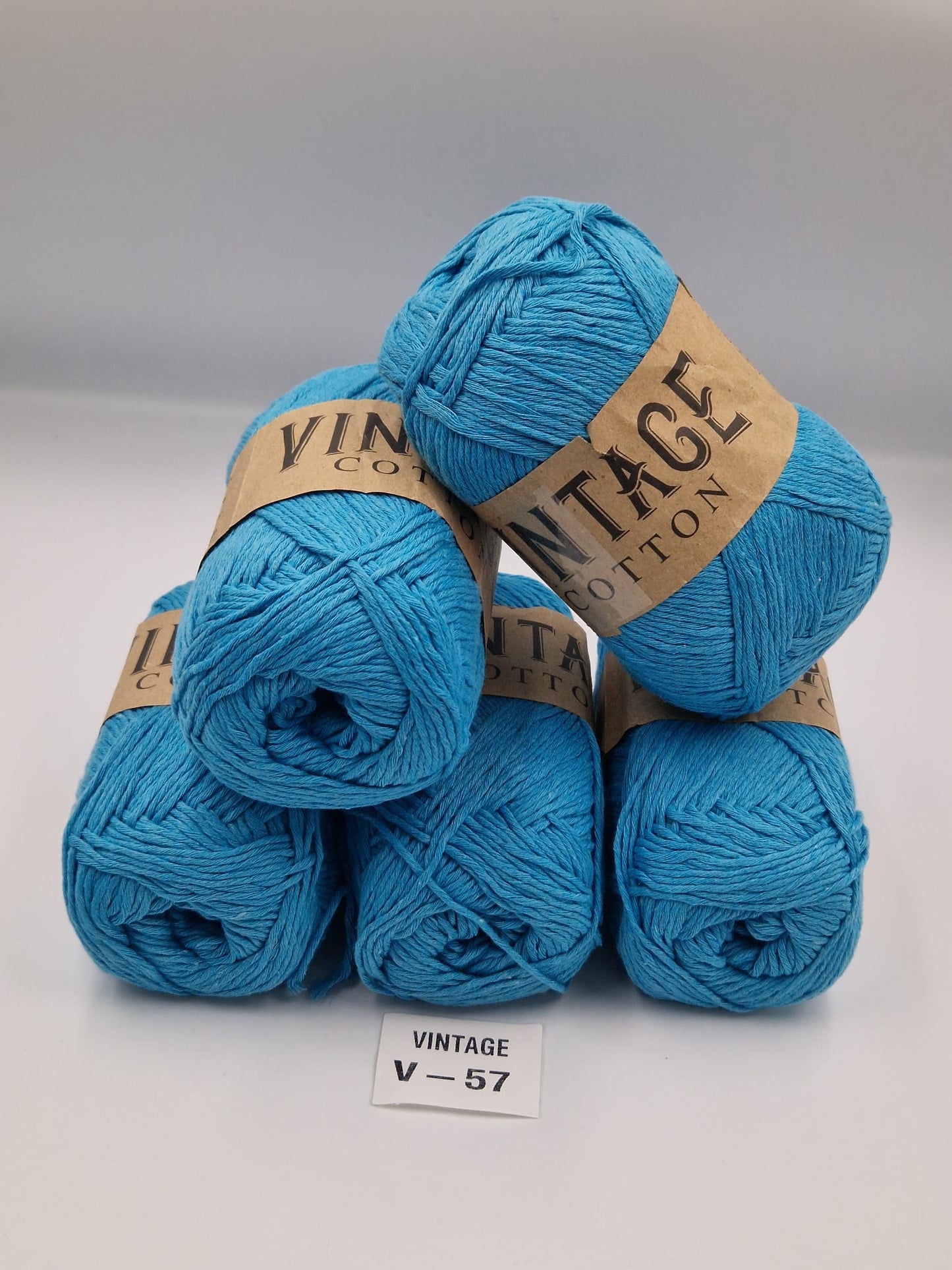 Knitco Vintage Cotton DK 5 x 100g 80%Cotton - 20% Mix fiber Knitting Crochet Yarn