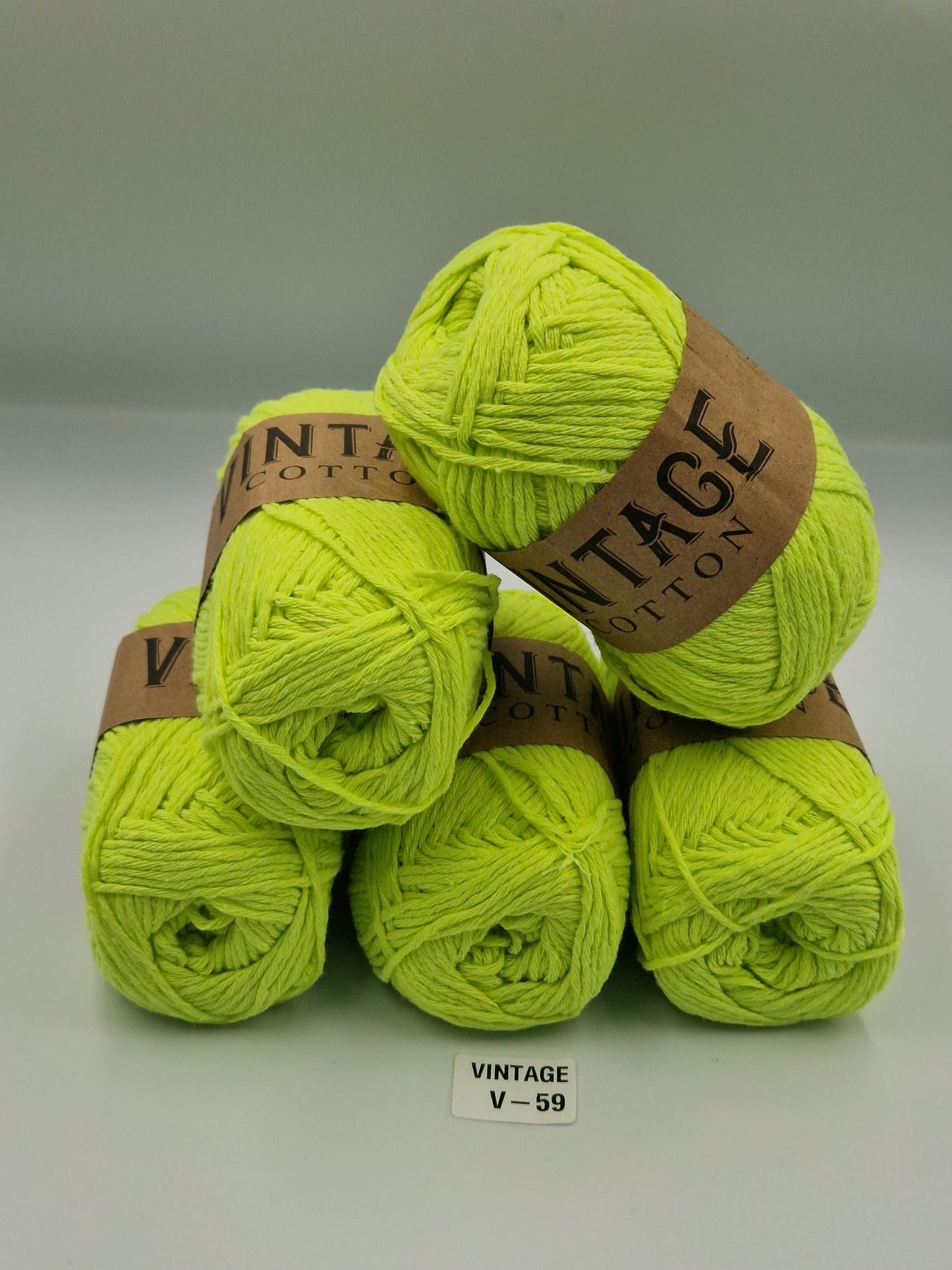 Knitco Vintage Cotton DK 5 x 100g 80%Cotton - 20% Mix fiber Knitting Crochet Yarn