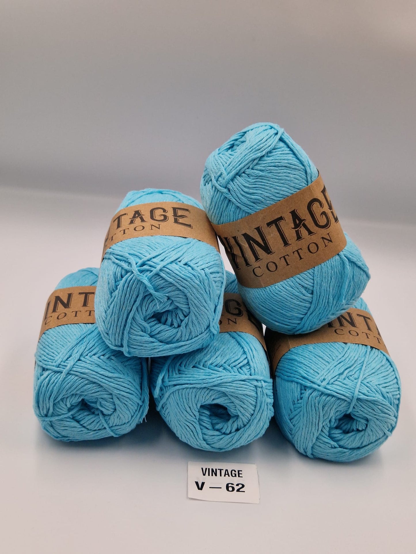 Knitco Vintage Cotton DK 5 x 100g 80%Cotton - 20% Mix fiber Knitting Crochet Yarn
