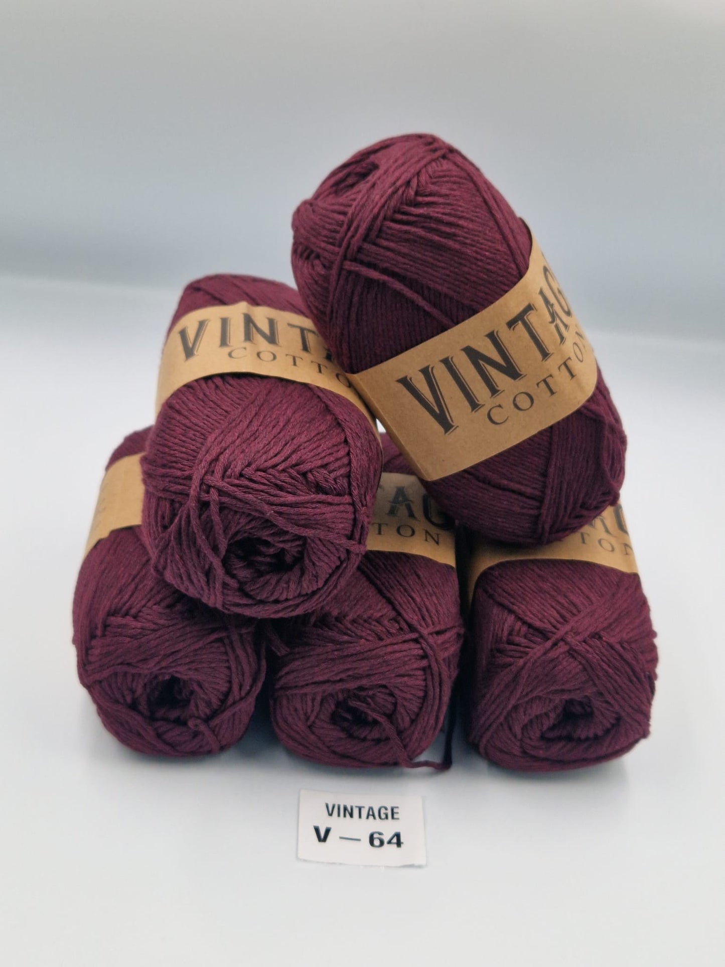 Knitco Vintage Cotton DK 5 x 100g 80%Cotton - 20% Mix fiber Knitting Crochet Yarn