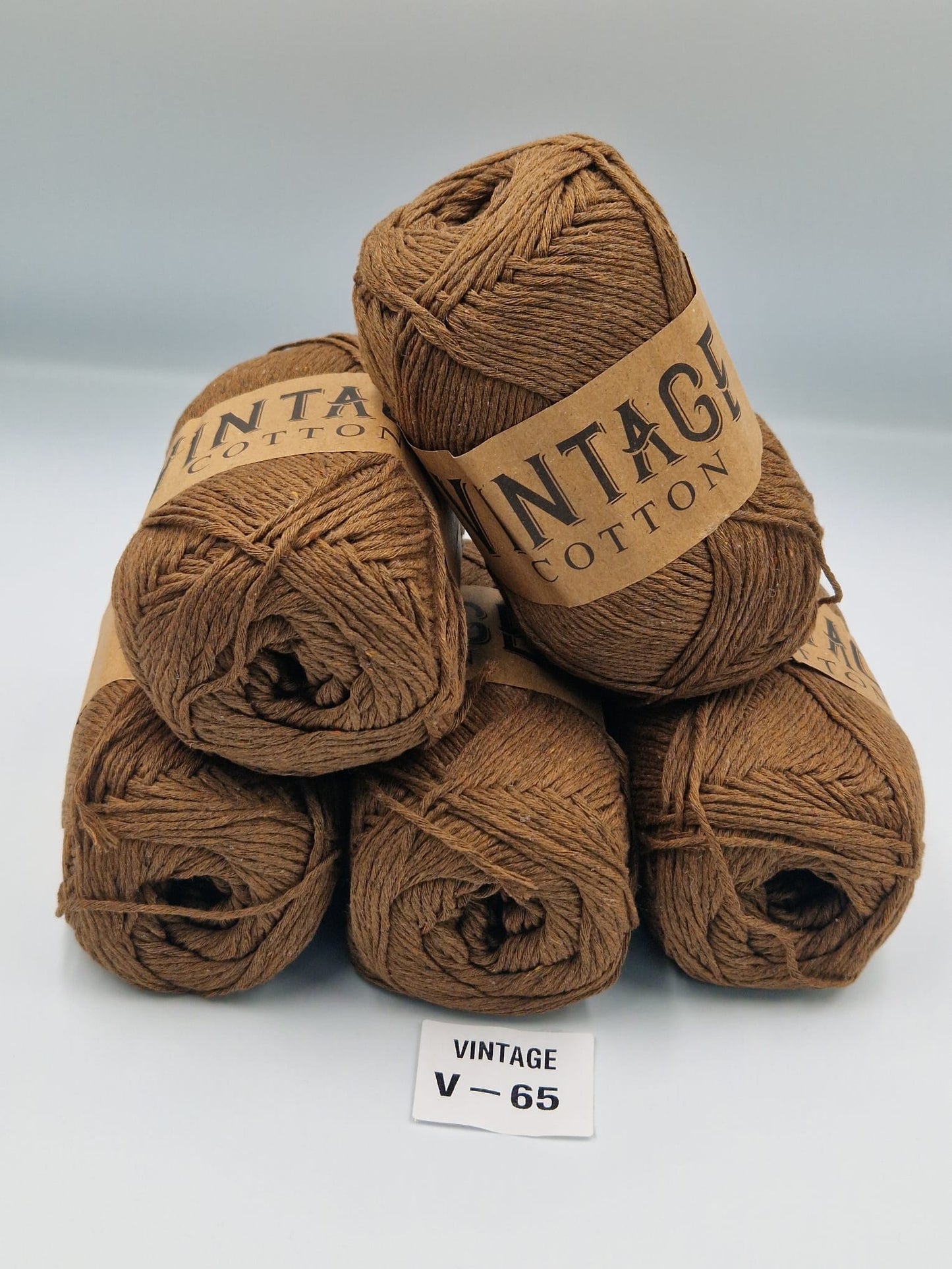 Knitco Vintage Cotton DK 5 x 100g 80%Cotton - 20% Mix fiber Knitting Crochet Yarn