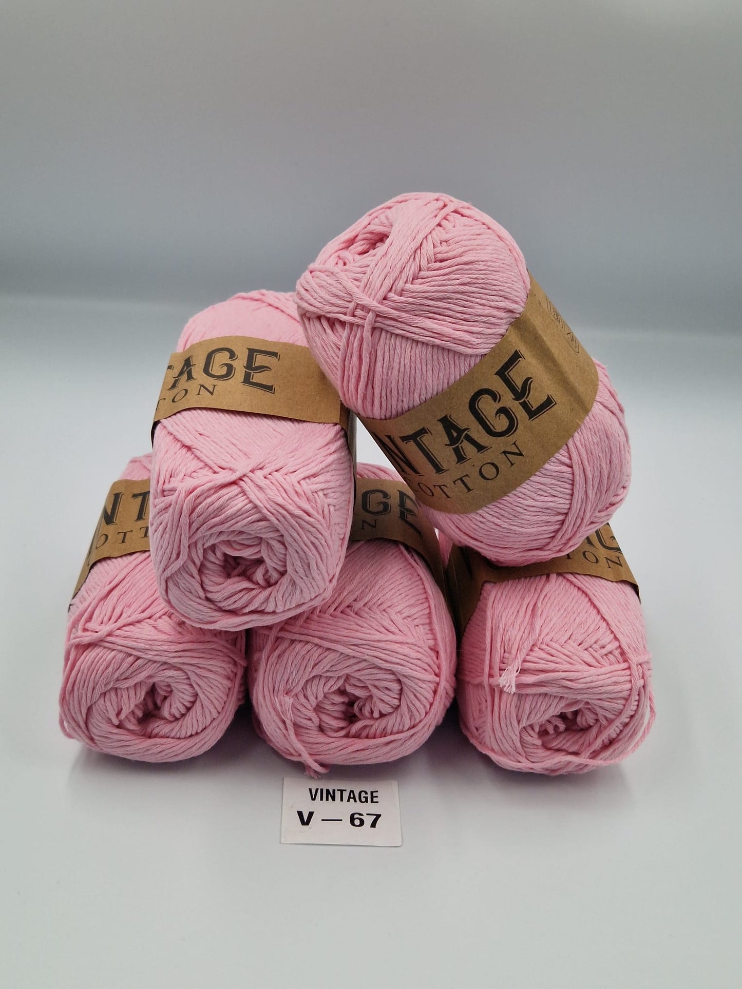 Knitco Vintage Cotton DK 5 x 100g 80%Cotton - 20% Mix fiber Knitting Crochet Yarn