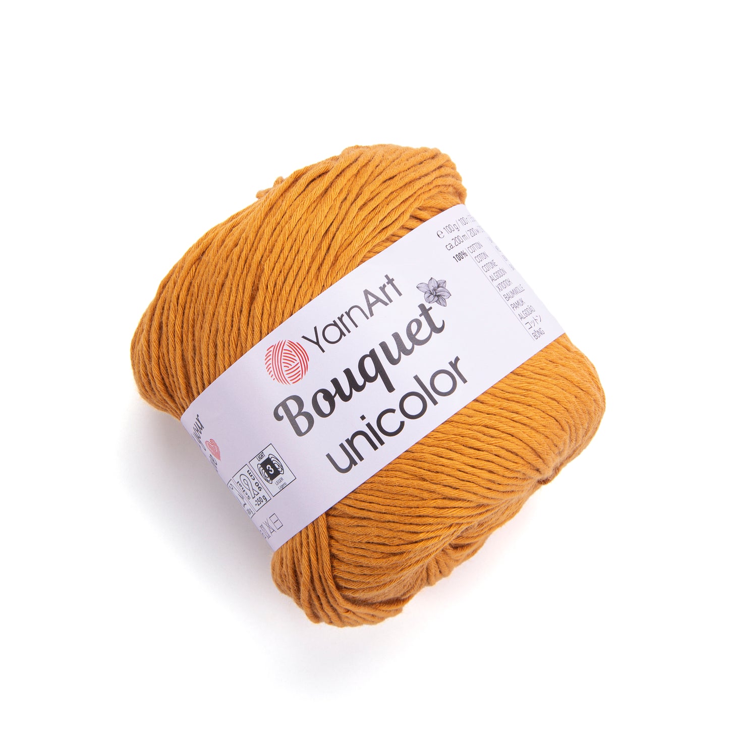 YarnArt Bouquet Unicolor 1 x 100g - 200m - 100% Cotton Knitting Crochet Yarn