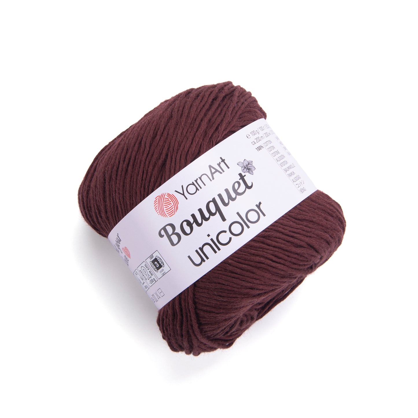 YarnArt Bouquet Unicolor 1 x 100g - 200m - 100% Cotton Knitting Crochet Yarn