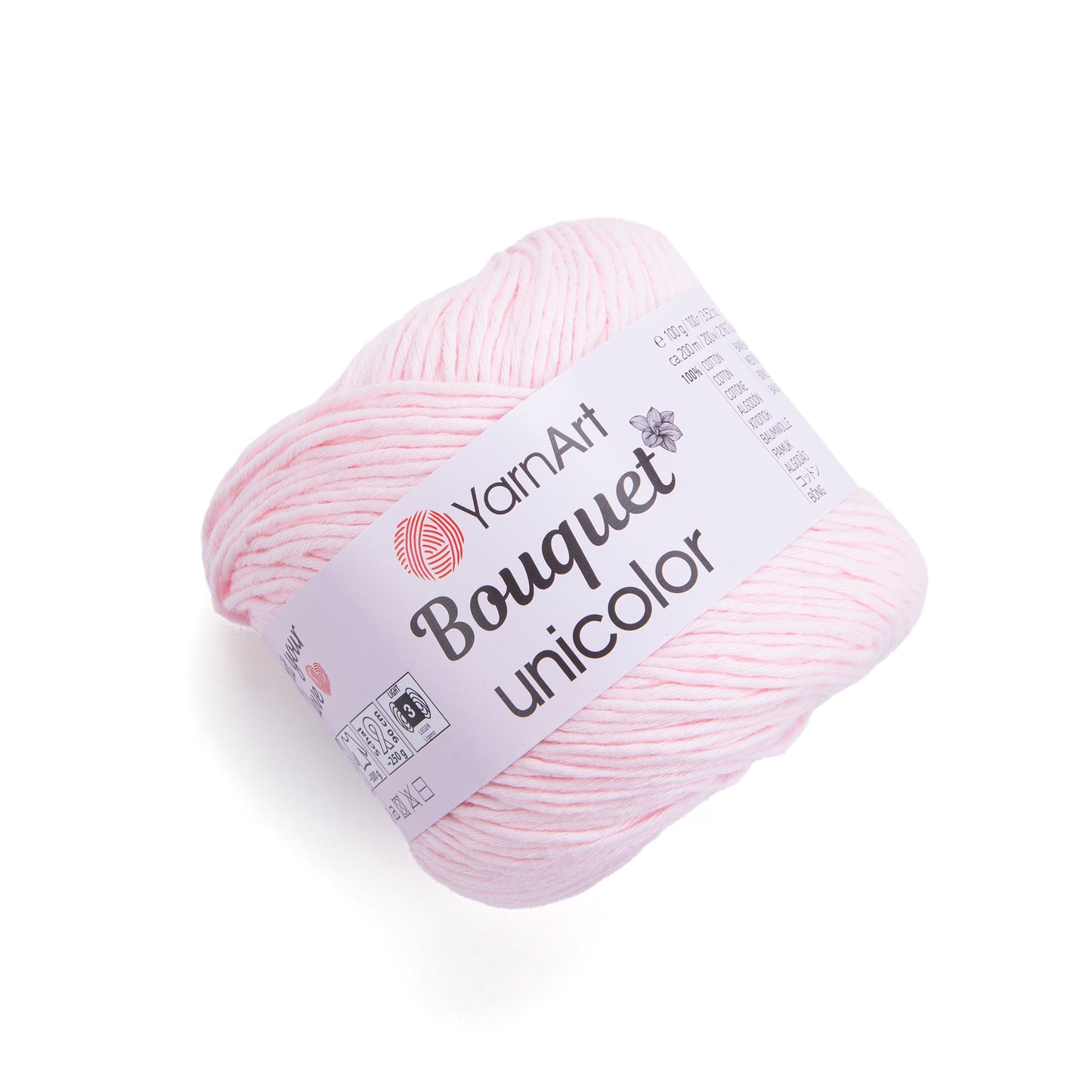YarnArt Bouquet Unicolor 1 x 100g - 200m - 100% Cotton Knitting Crochet Yarn