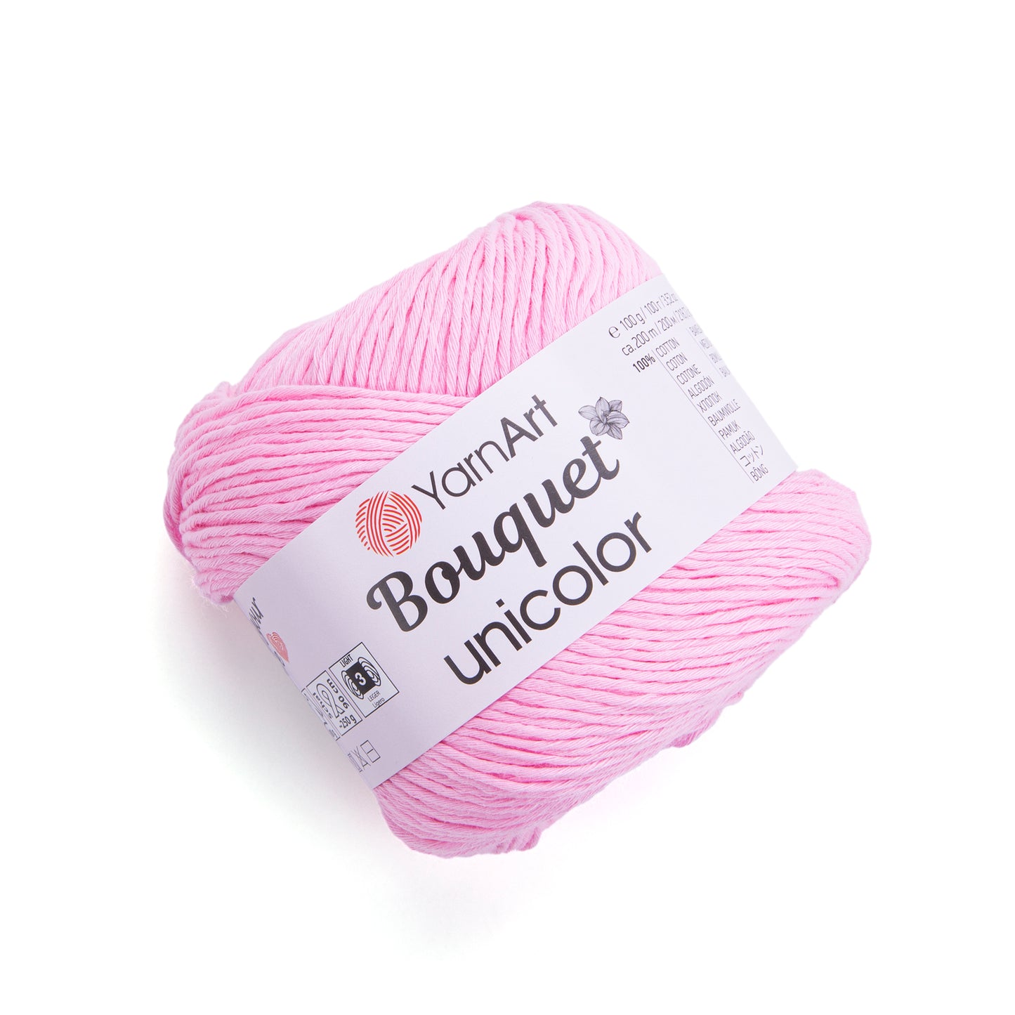 YarnArt Bouquet Unicolor 1 x 100g - 200m - 100% Cotton Knitting Crochet Yarn