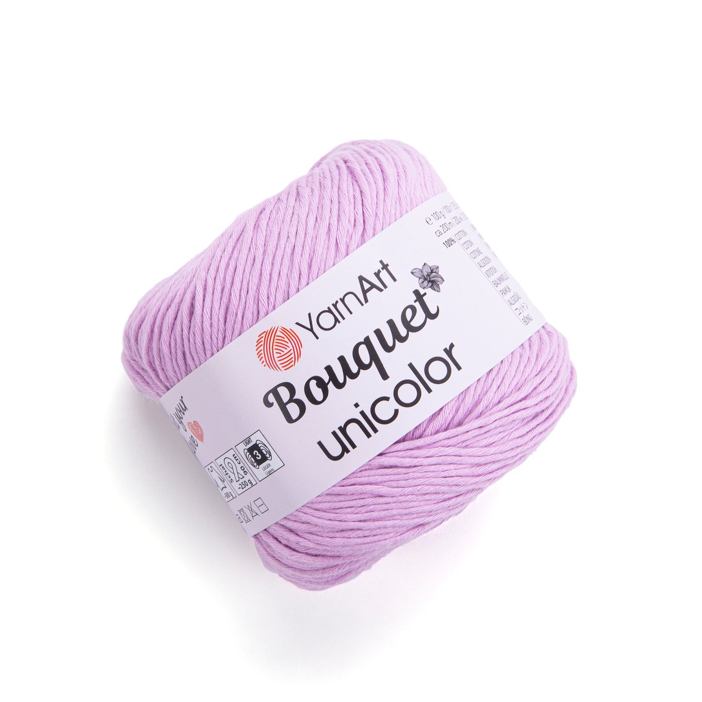 YarnArt Bouquet Unicolor 1 x 100g - 200m - 100% Cotton Knitting Crochet Yarn