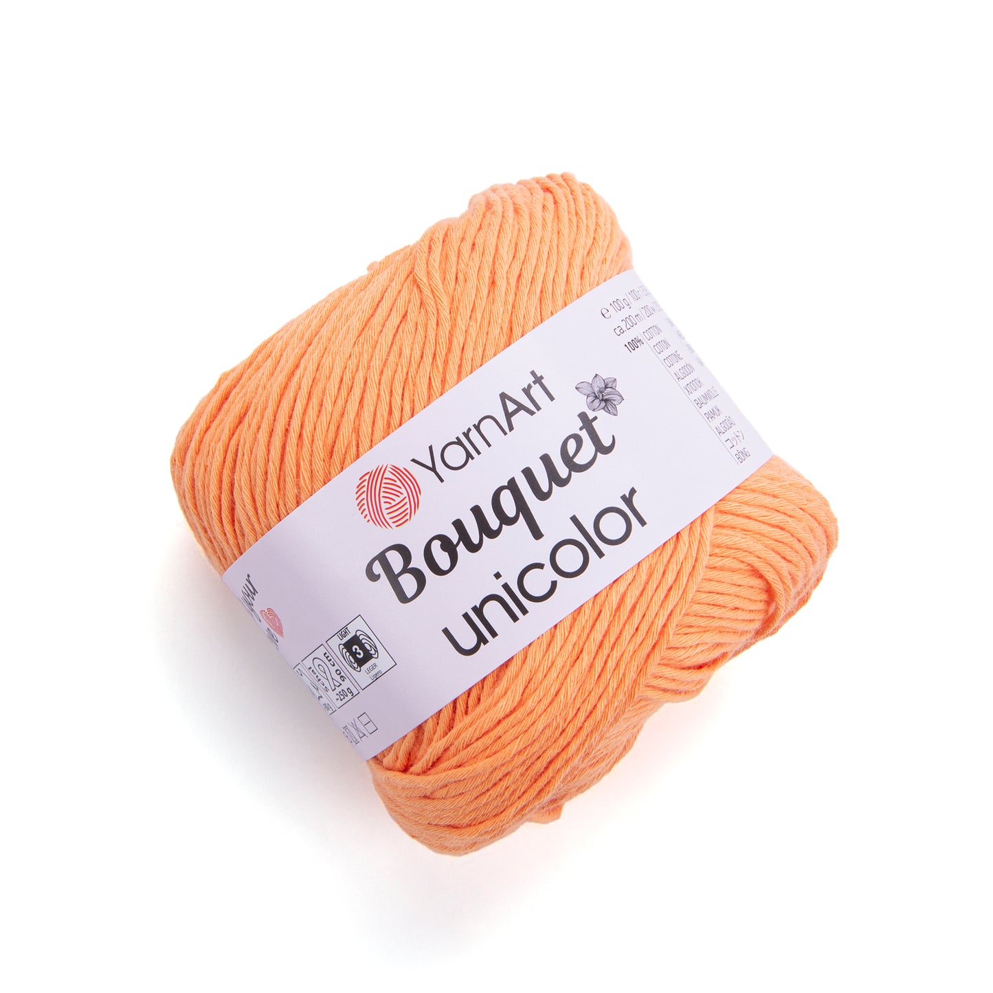 YarnArt Bouquet Unicolor 1 x 100g - 200m - 100% Cotton Knitting Crochet Yarn