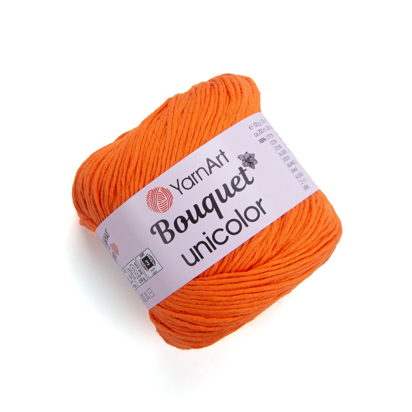 YarnArt Bouquet Unicolor 1 x 100g - 200m - 100% Cotton Knitting Crochet Yarn
