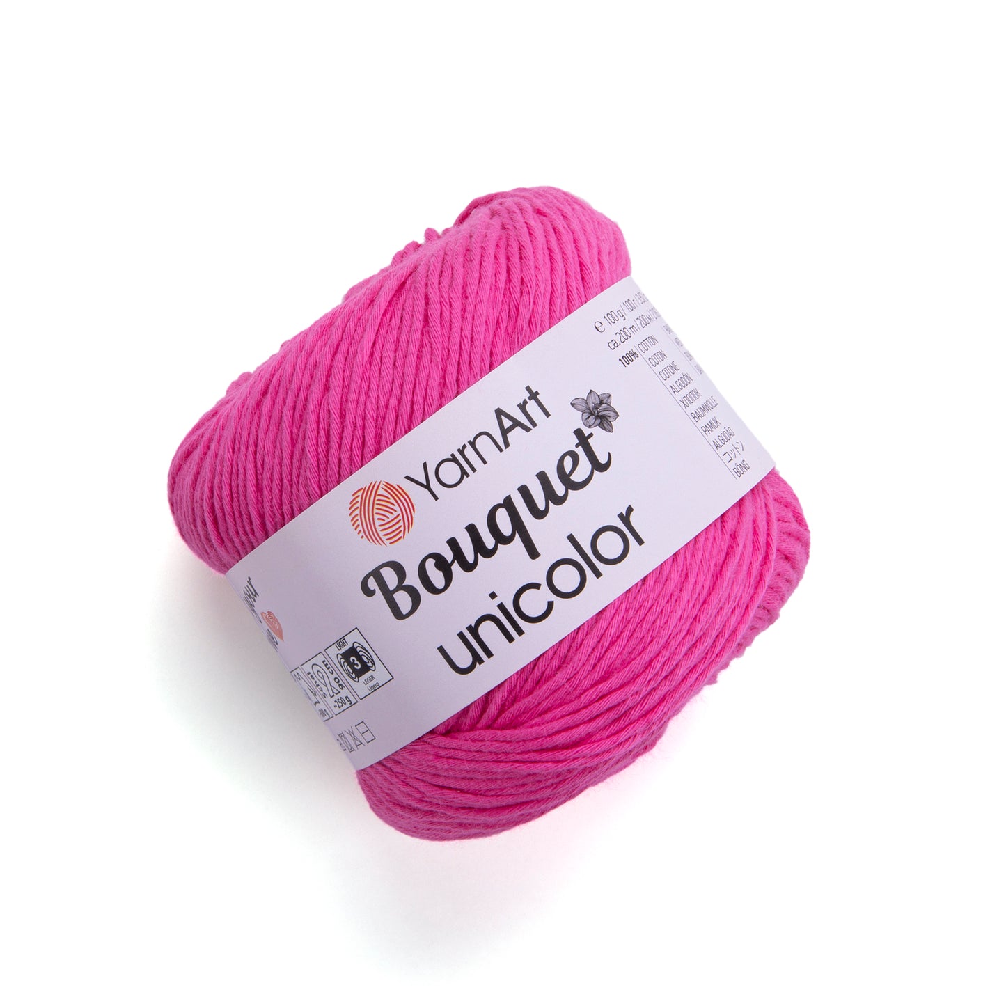 YarnArt Bouquet Unicolor 1 x 100g - 200m - 100% Cotton Knitting Crochet Yarn