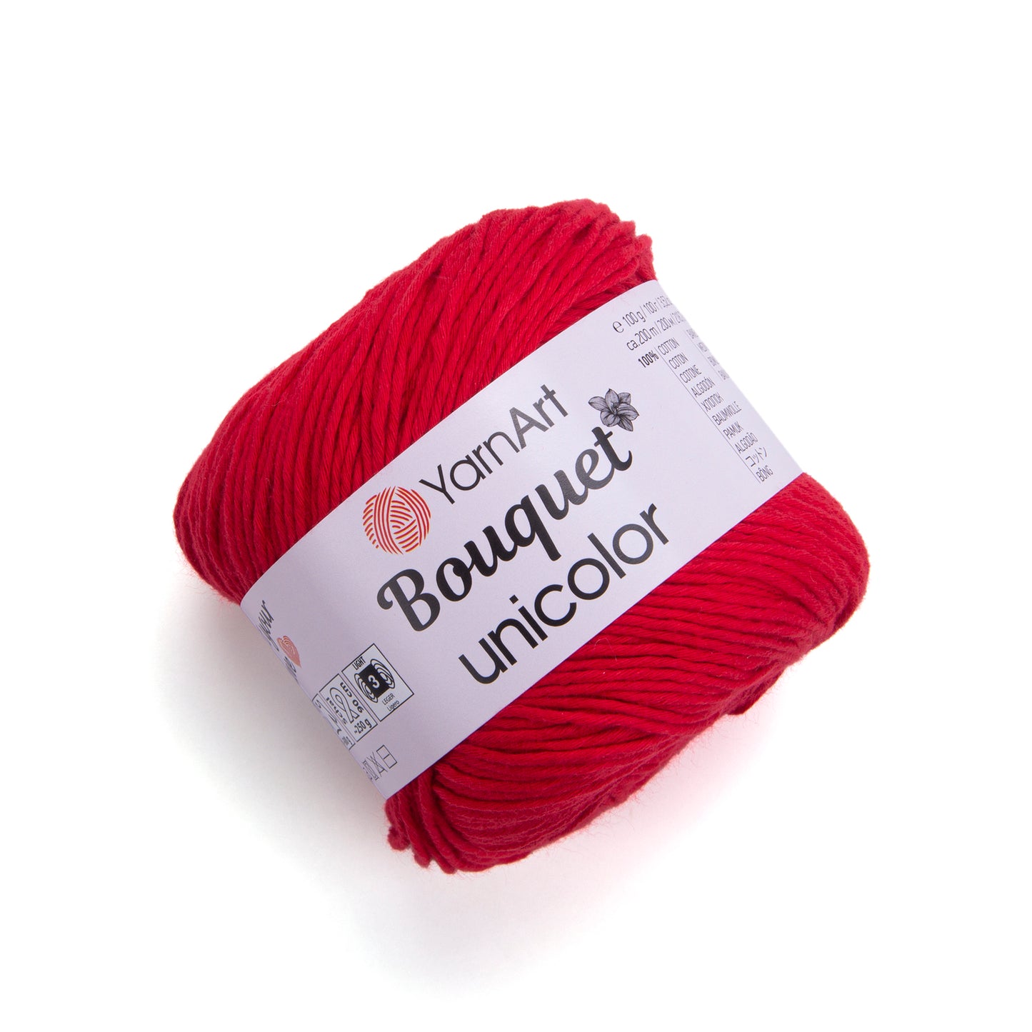 YarnArt Bouquet Unicolor 1 x 100g - 200m - 100% Cotton Knitting Crochet Yarn