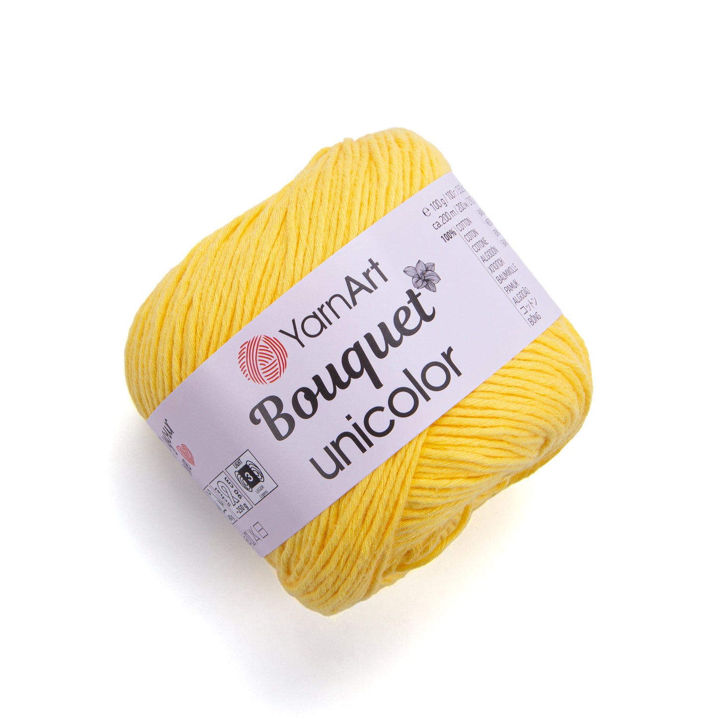 YarnArt Bouquet Unicolor 1 x 100g - 200m - 100% Cotton Knitting Crochet Yarn