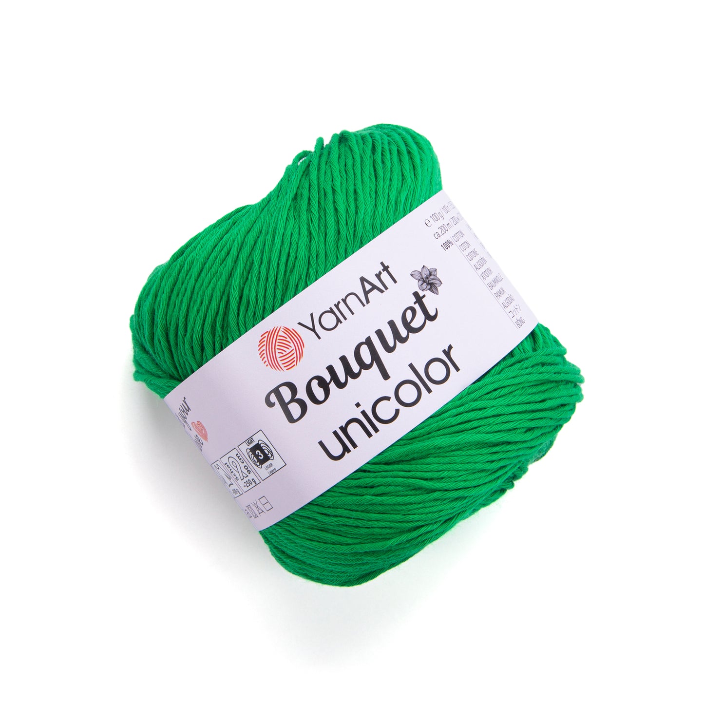 YarnArt Bouquet Unicolor 1 x 100g - 200m - 100% Cotton Knitting Crochet Yarn