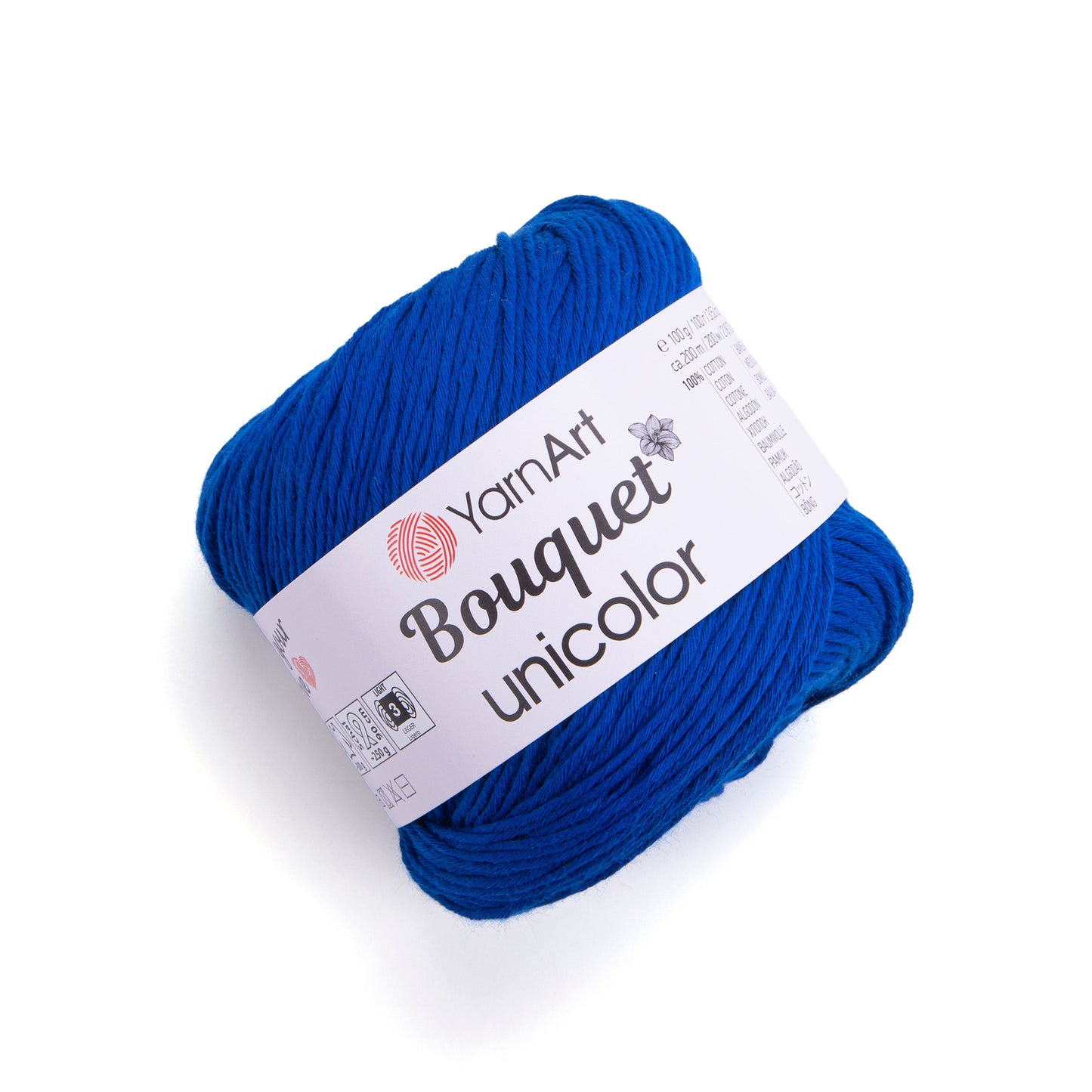YarnArt Bouquet Unicolor 1 x 100g - 200m - 100% Cotton Knitting Crochet Yarn