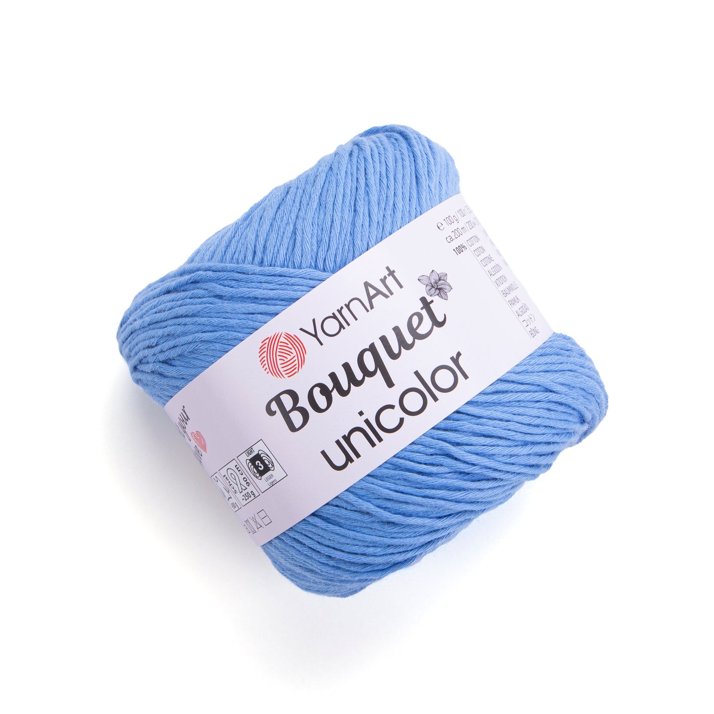 YarnArt Bouquet Unicolor 1 x 100g - 200m - 100% Cotton Knitting Crochet Yarn