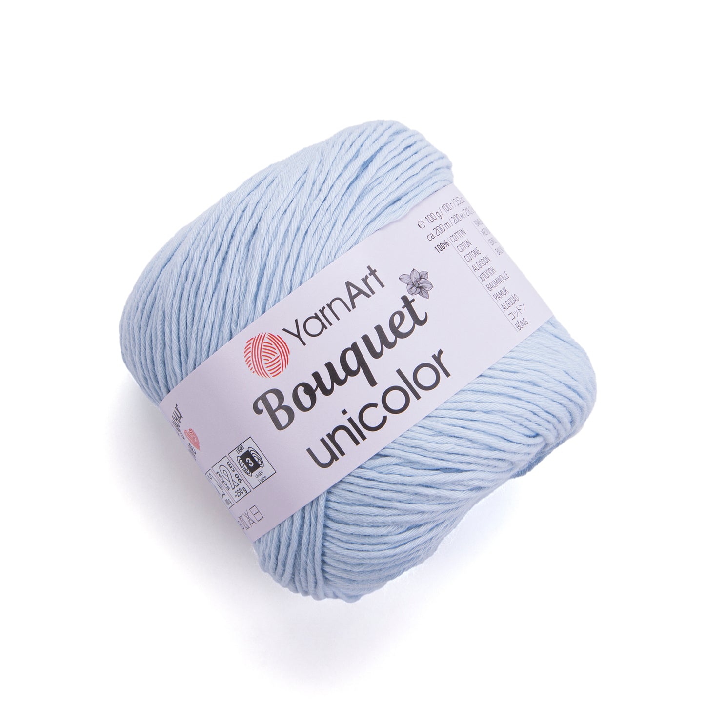 YarnArt Bouquet Unicolor 1 x 100g - 200m - 100% Cotton Knitting Crochet Yarn
