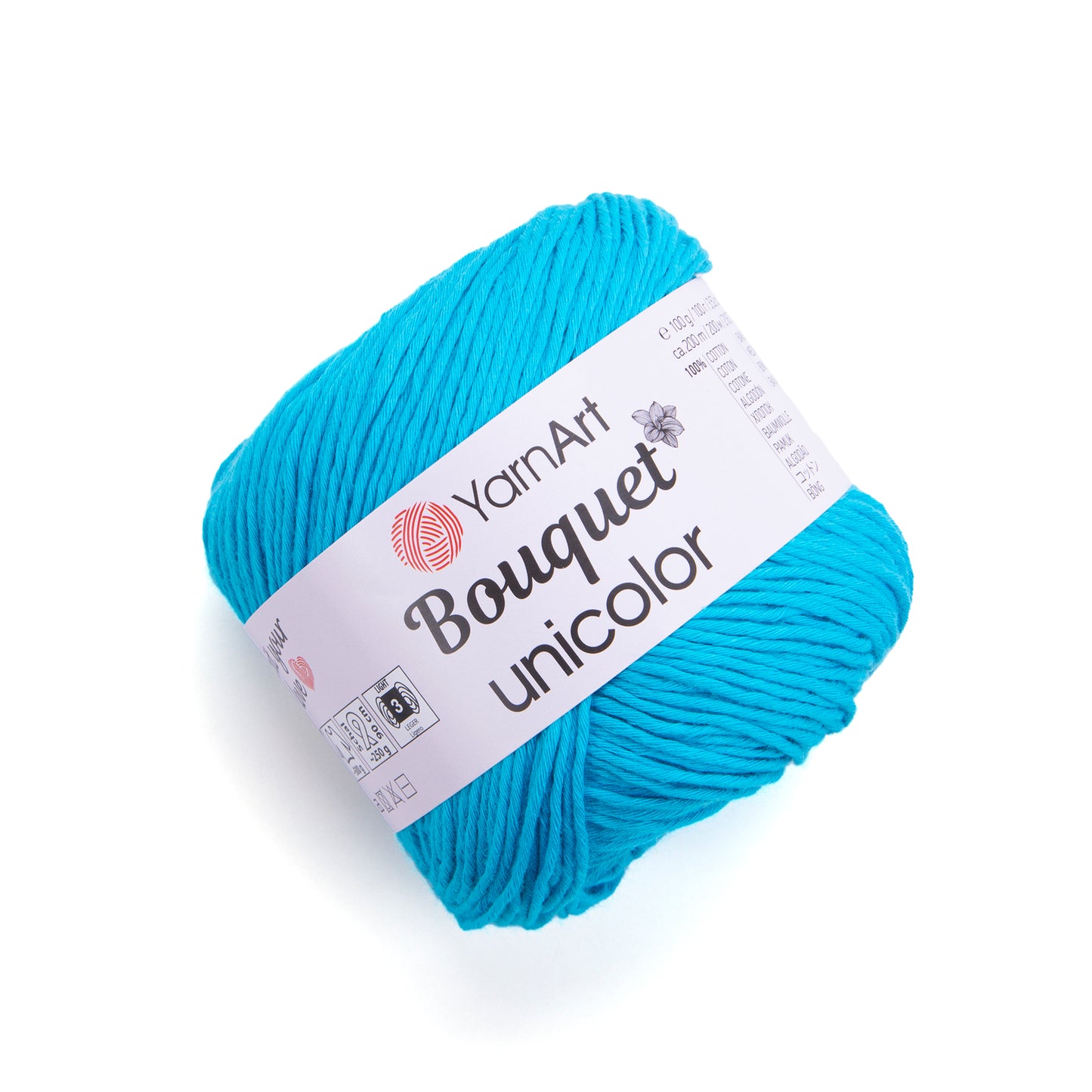 YarnArt Bouquet Unicolor 1 x 100g - 200m - 100% Cotton Knitting Crochet Yarn