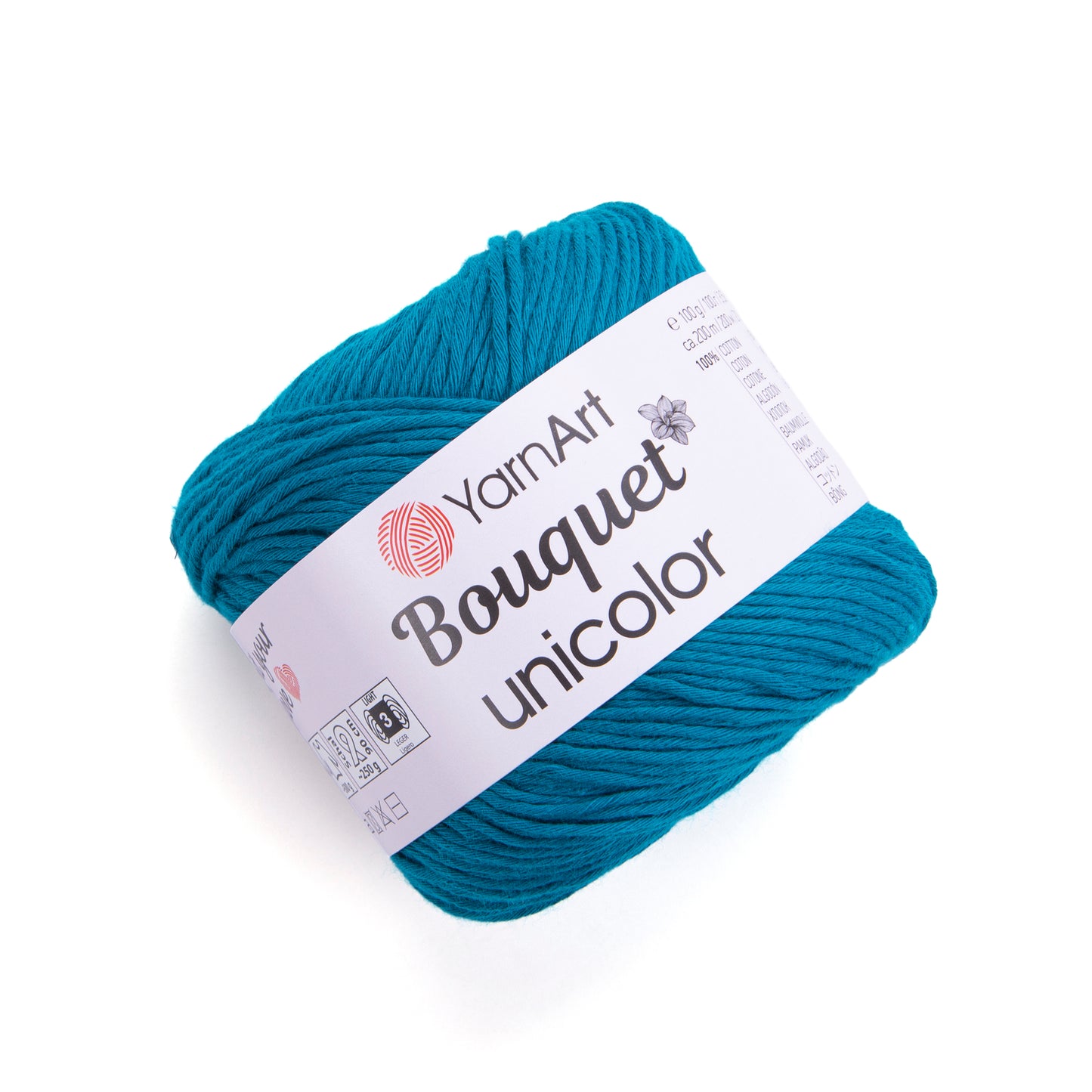 YarnArt Bouquet Unicolor 1 x 100g - 200m - 100% Cotton Knitting Crochet Yarn