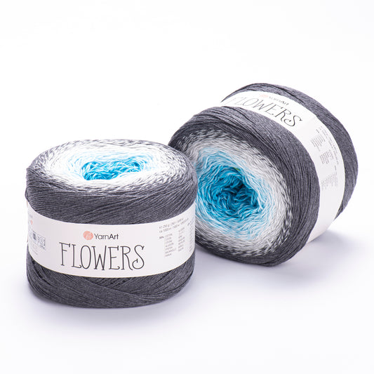 YarnArt Flowers 1 x 250g - 1000m - 55% Cotton - 45% Acrylic Knitting Crochet Yarn