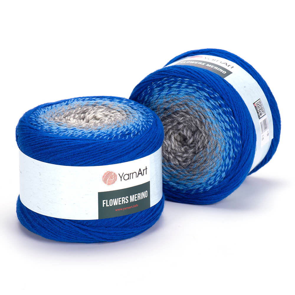 YarnArt Flowers Merino 1 x 225g - 590m - 25% Wool - 75% Acrylic Crochet Yarn