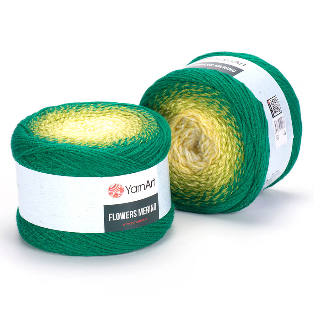 YarnArt Flowers Merino 1 x 225g - 590m - 25% Wool - 75% Acrylic Crochet Yarn