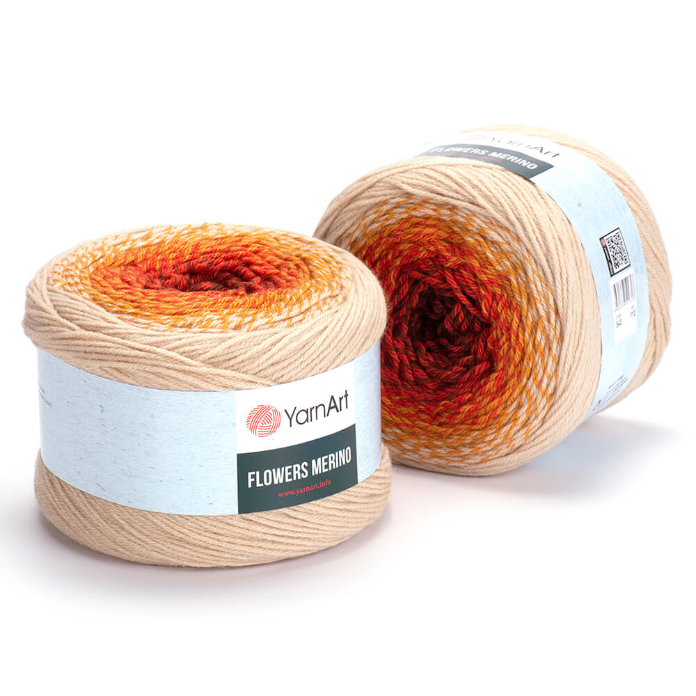 YarnArt Flowers Merino 1 x 225g - 590m - 25% Wool - 75% Acrylic Crochet Yarn