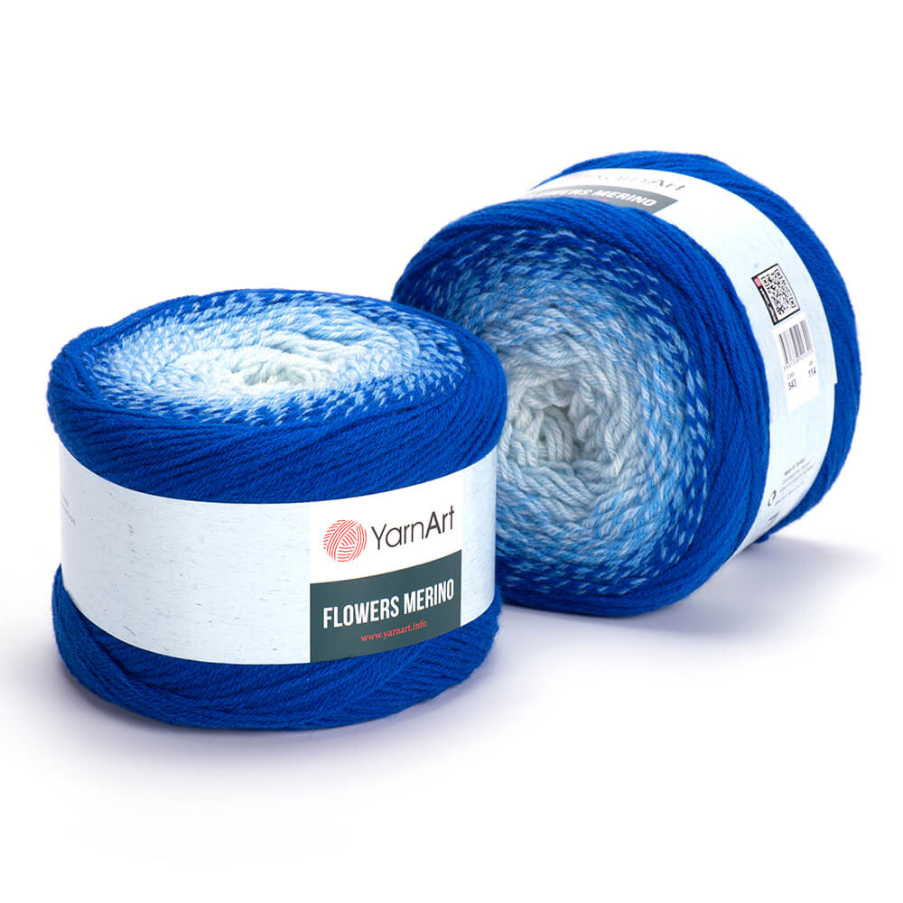 YarnArt Flowers Merino 1 x 225g - 590m - 25% Wool - 75% Acrylic Crochet Yarn