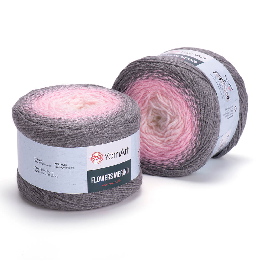 YarnArt Flowers Merino 1 x 225g - 590m - 25% Wool - 75% Acrylic Crochet Yarn