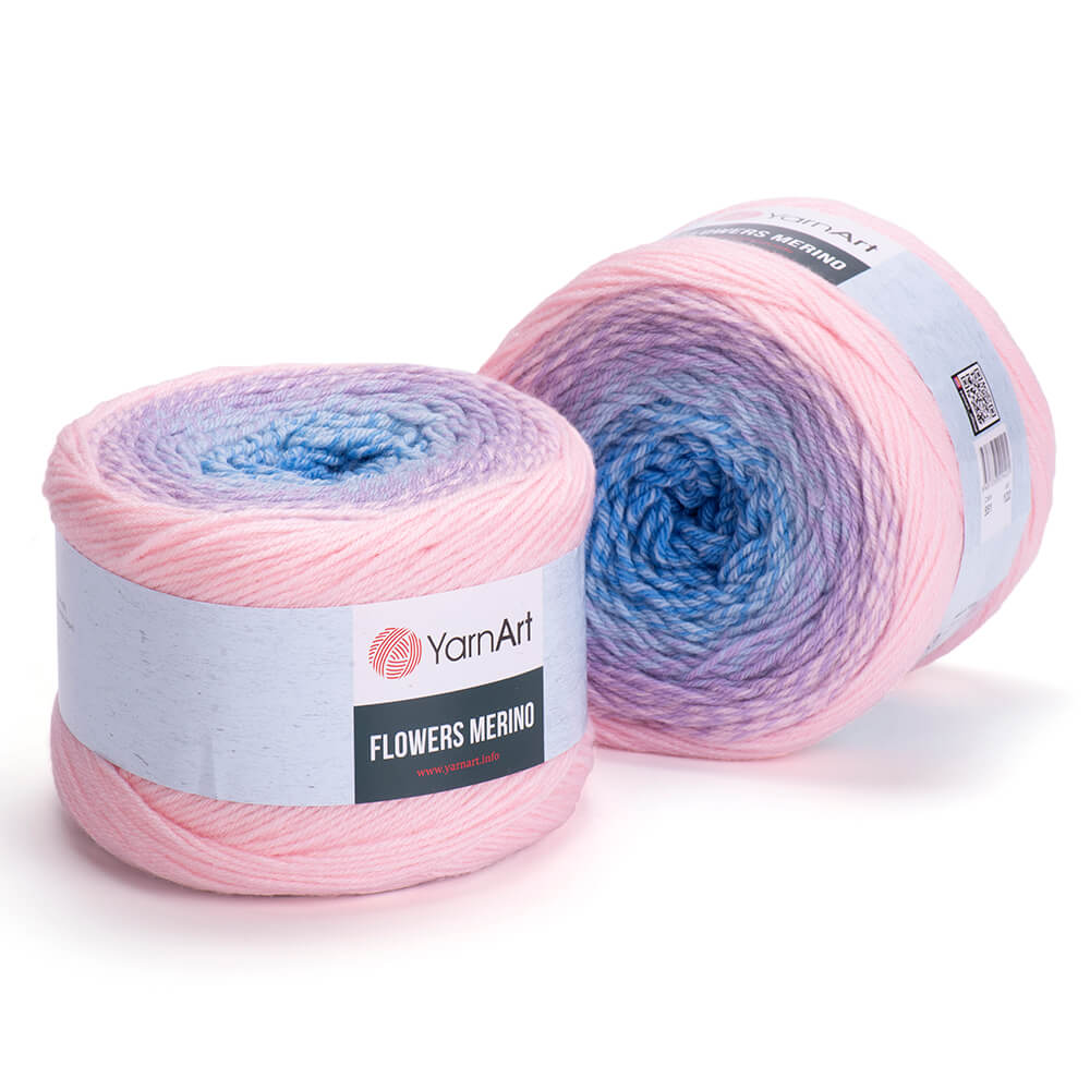 YarnArt Flowers Merino 1 x 225g - 590m - 25% Wool - 75% Acrylic Crochet Yarn