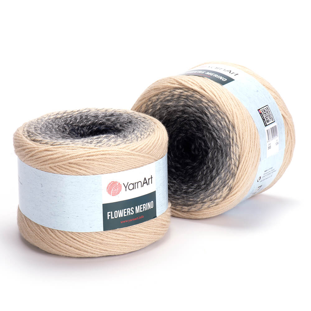 YarnArt Flowers Merino 1 x 225g - 590m - 25% Wool - 75% Acrylic Crochet Yarn