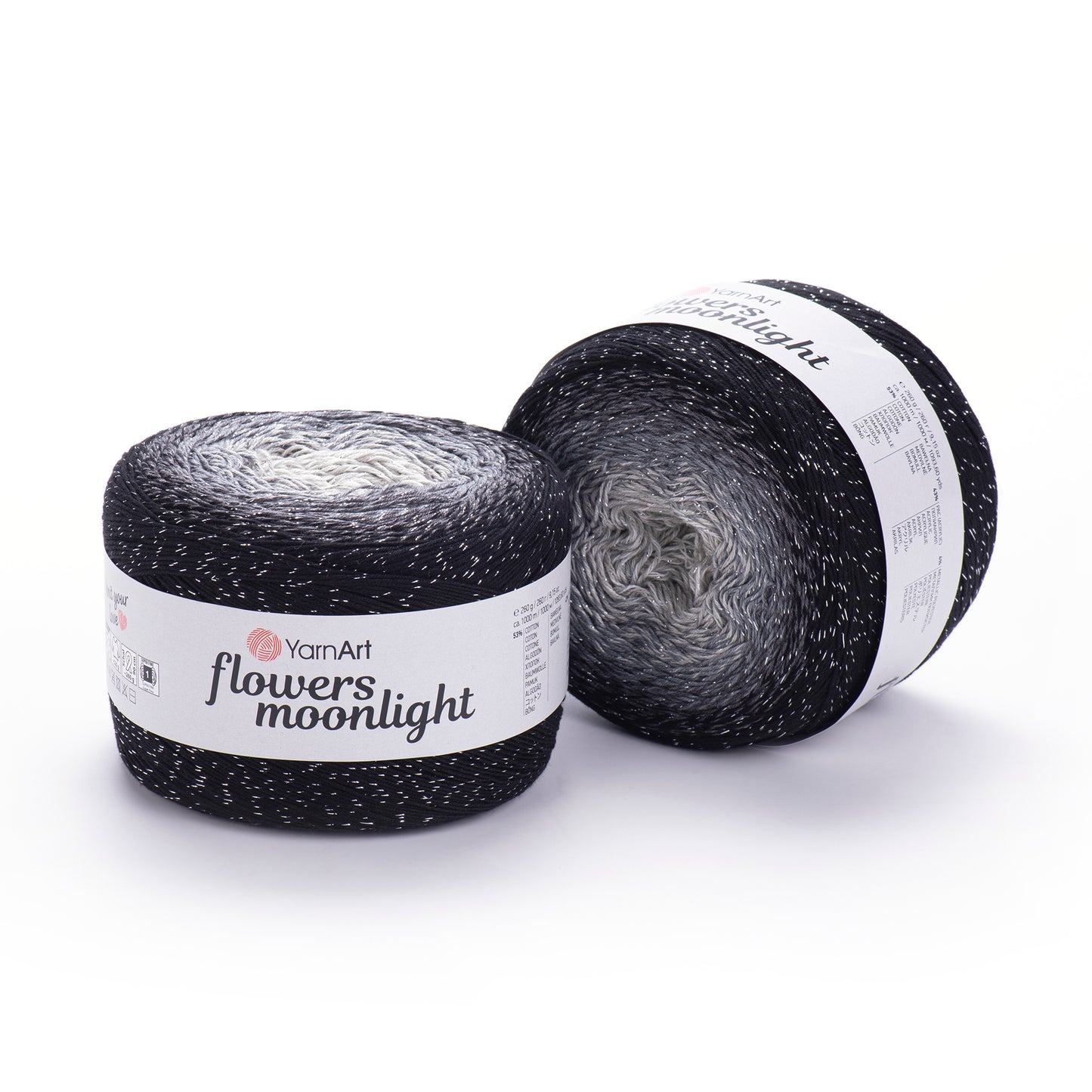 YarnArt Flowers Moonlight 1 x 260g - 1000m - 53% Cotton - 43% Acrylic - 4% Metallic Polyester Knitting Crochet Yarn (Copy)