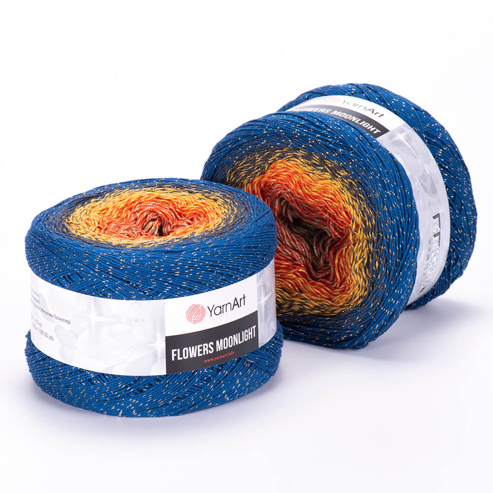 YarnArt Flowers Moonlight 1 x 260g - 1000m - 53% Cotton - 43% Acrylic - 4% Metallic Polyester Knitting Crochet Yarn (Copy)