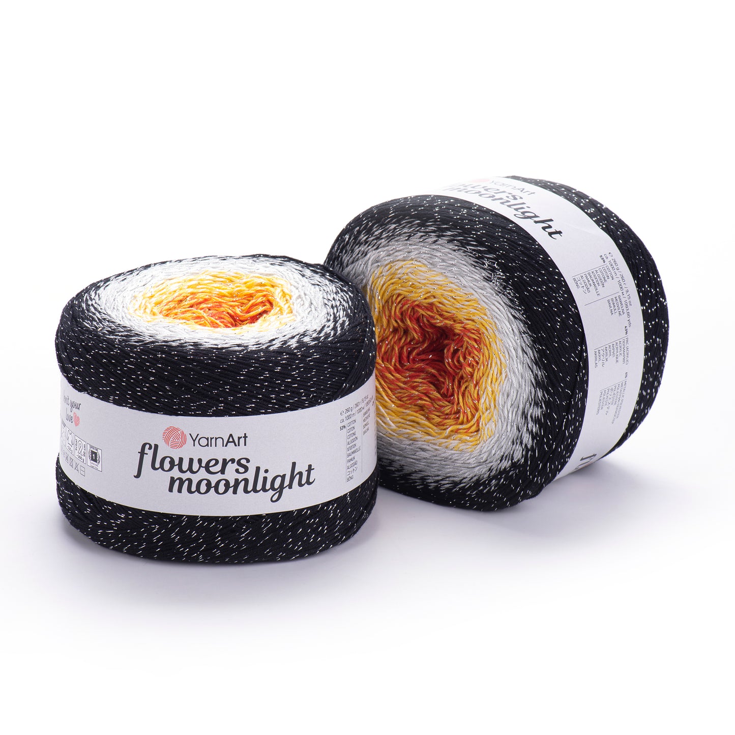 YarnArt Flowers Moonlight 1 x 260g - 1000m - 53% Cotton - 43% Acrylic - 4% Metallic Polyester Knitting Crochet Yarn (Copy)