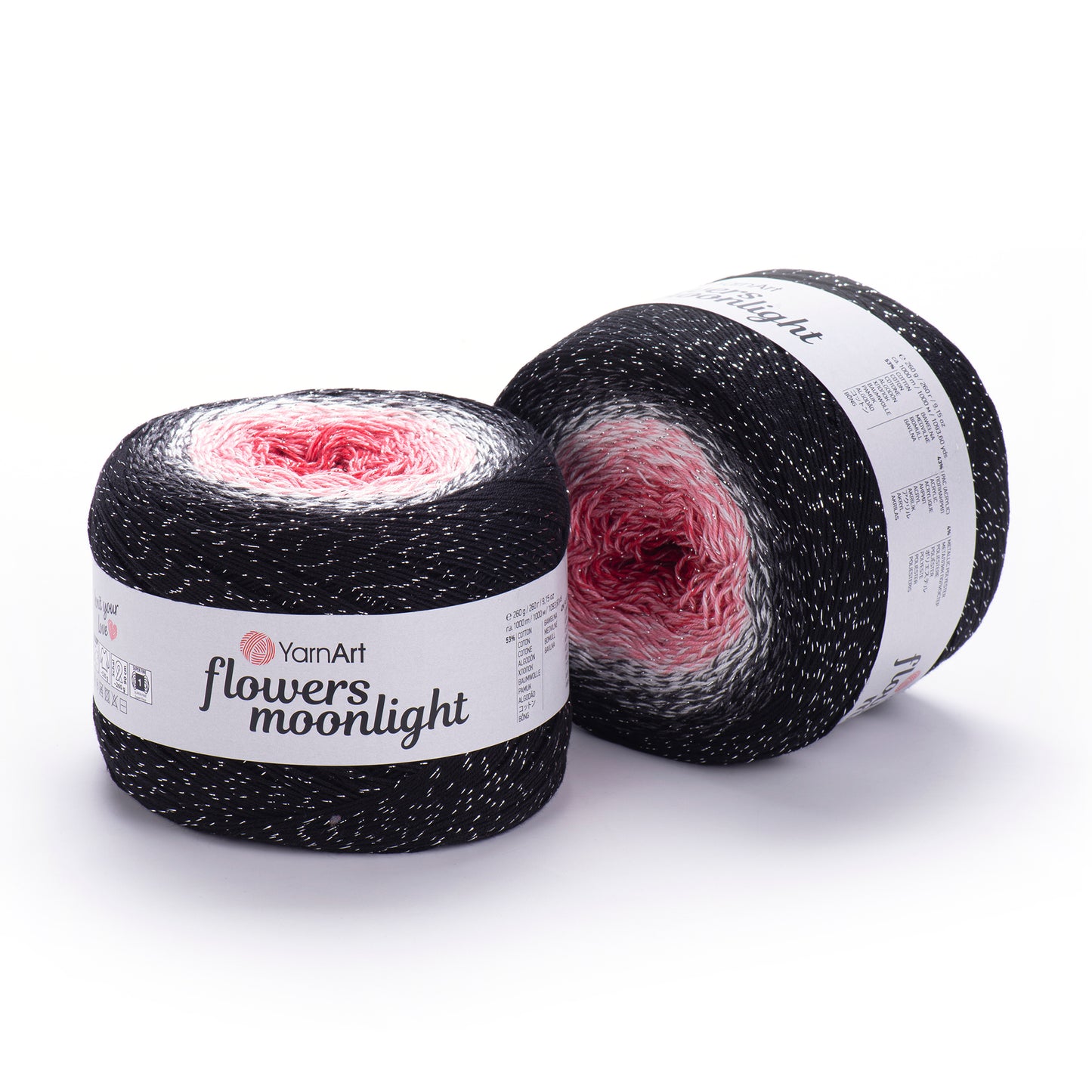 YarnArt Flowers Moonlight 1 x 260g - 1000m - 53% Cotton - 43% Acrylic - 4% Metallic Polyester Knitting Crochet Yarn (Copy)