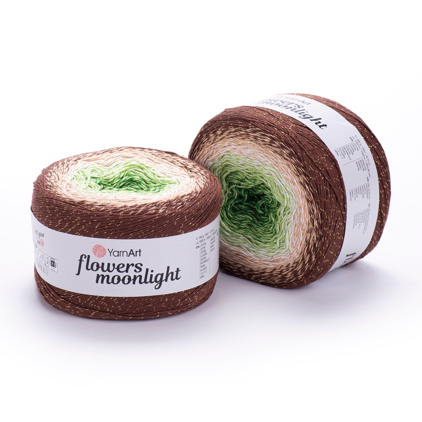 YarnArt Flowers Moonlight 1 x 260g - 1000m - 53% Cotton - 43% Acrylic - 4% Metallic Polyester Knitting Crochet Yarn (Copy)